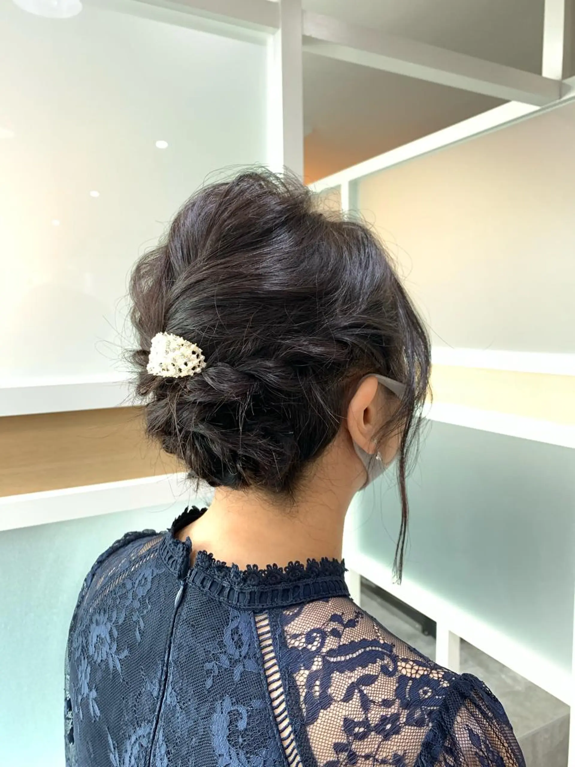 ミディアム ヘアアレンジ 髪質改善🩵艶髪 ストレート🩵山口のヘアスタイル