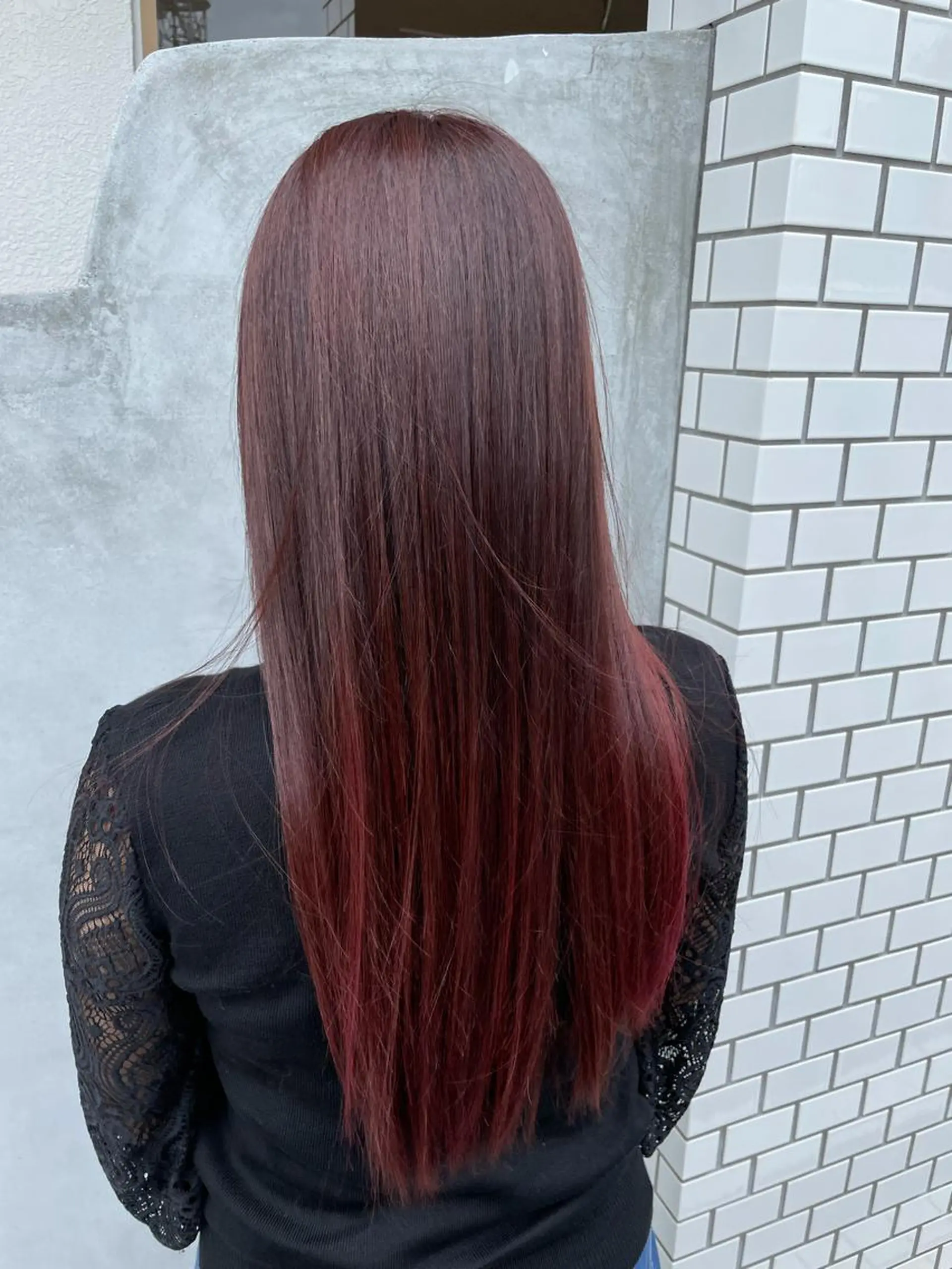 カラー グラデーションカラー ピンクカラー ReRe佐賀駅前所属・大坪 彩香のマツエク・マツパデザイン