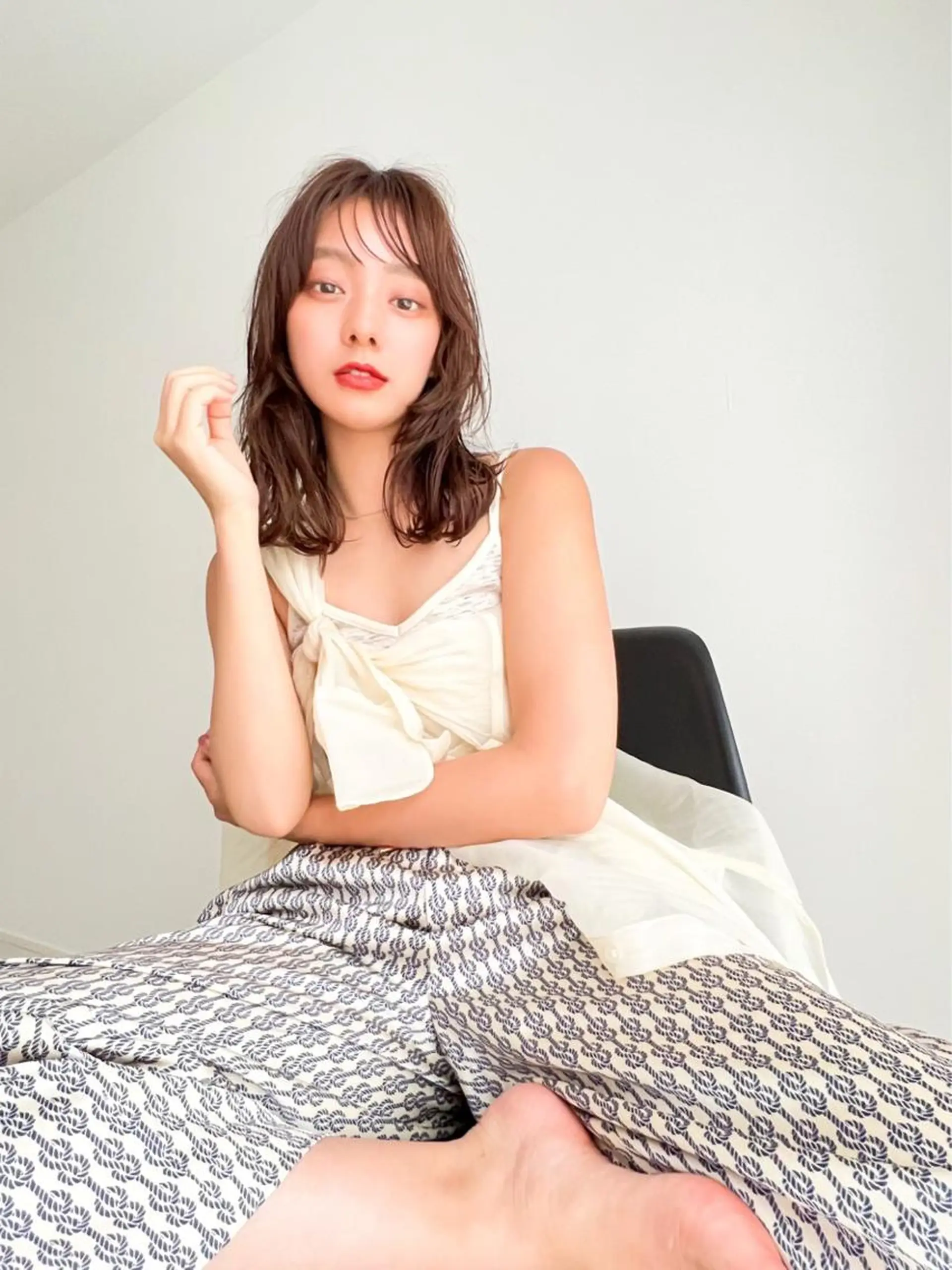 ロング カラー 韓国風ヘア MUSASHI ブリーチカラー◎のヘアスタイル