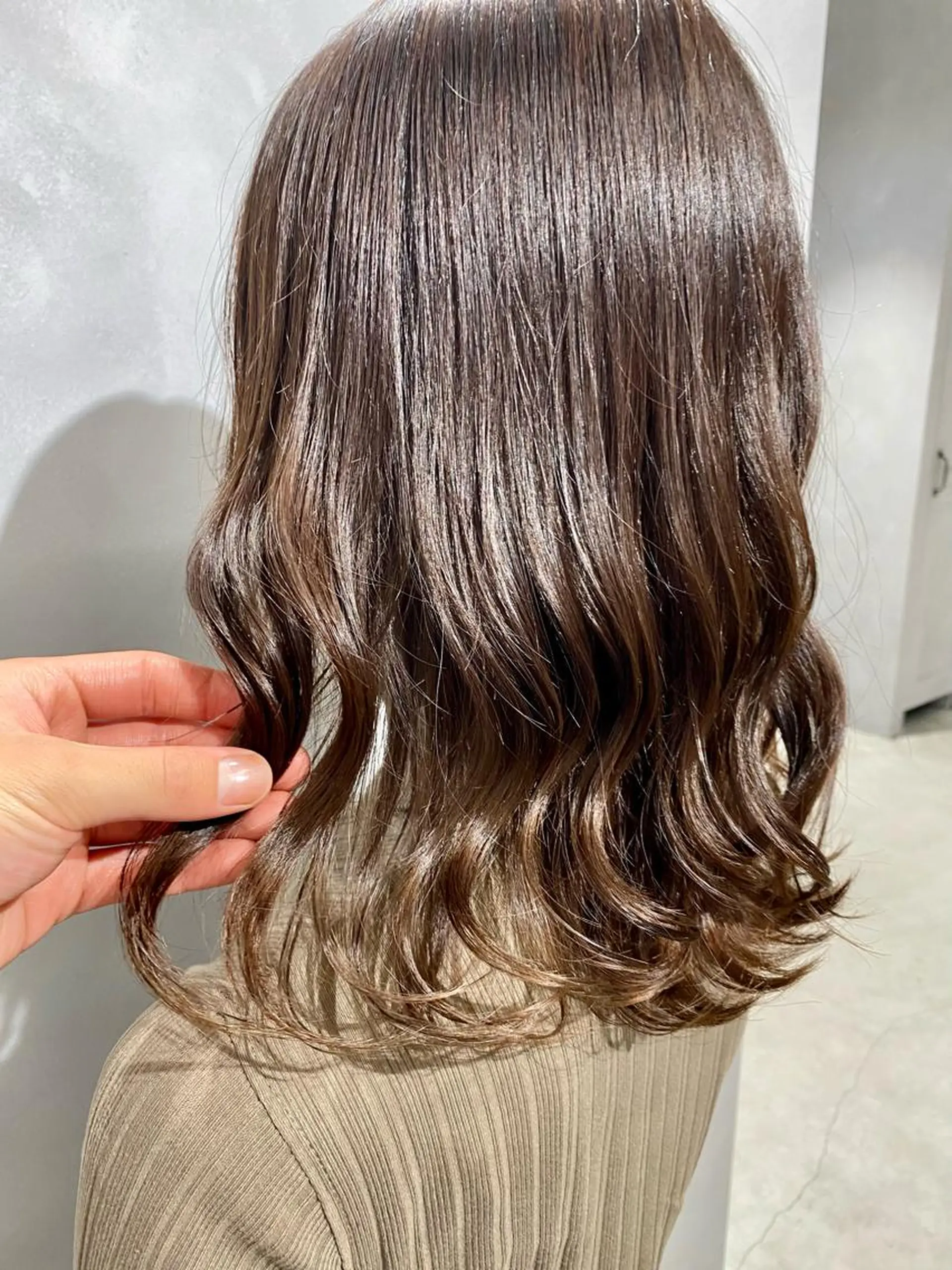 ミディアム カラー カット ヘアカラー トリートメント 髪質改善/縮毛矯正 レイヤー/松川匠のヘアスタイル