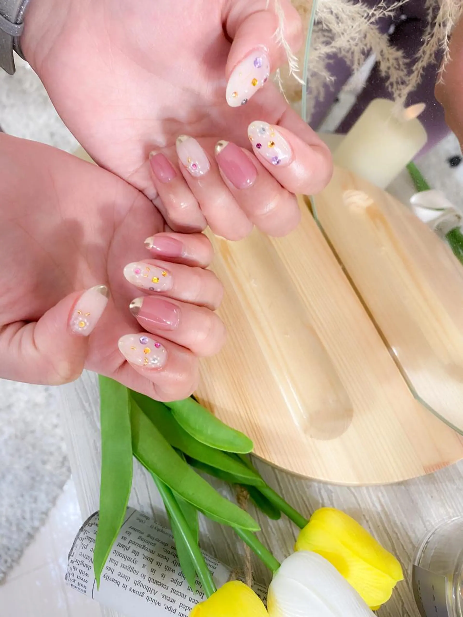 ネイル 春ネイル ハンドネイル Nail salon Museのネイルデザイン