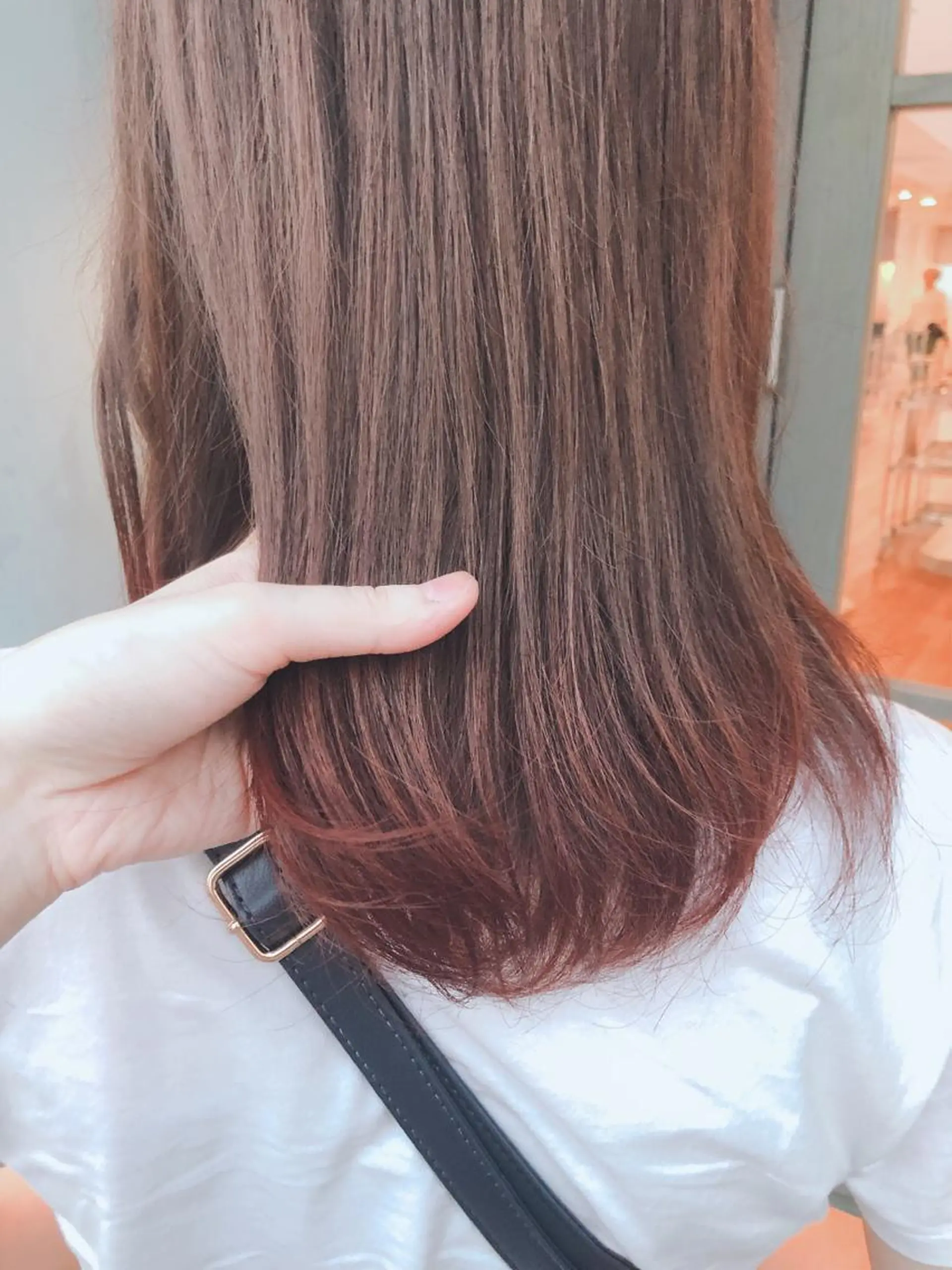 ミディアム カラー 永井 亜実のヘアスタイル