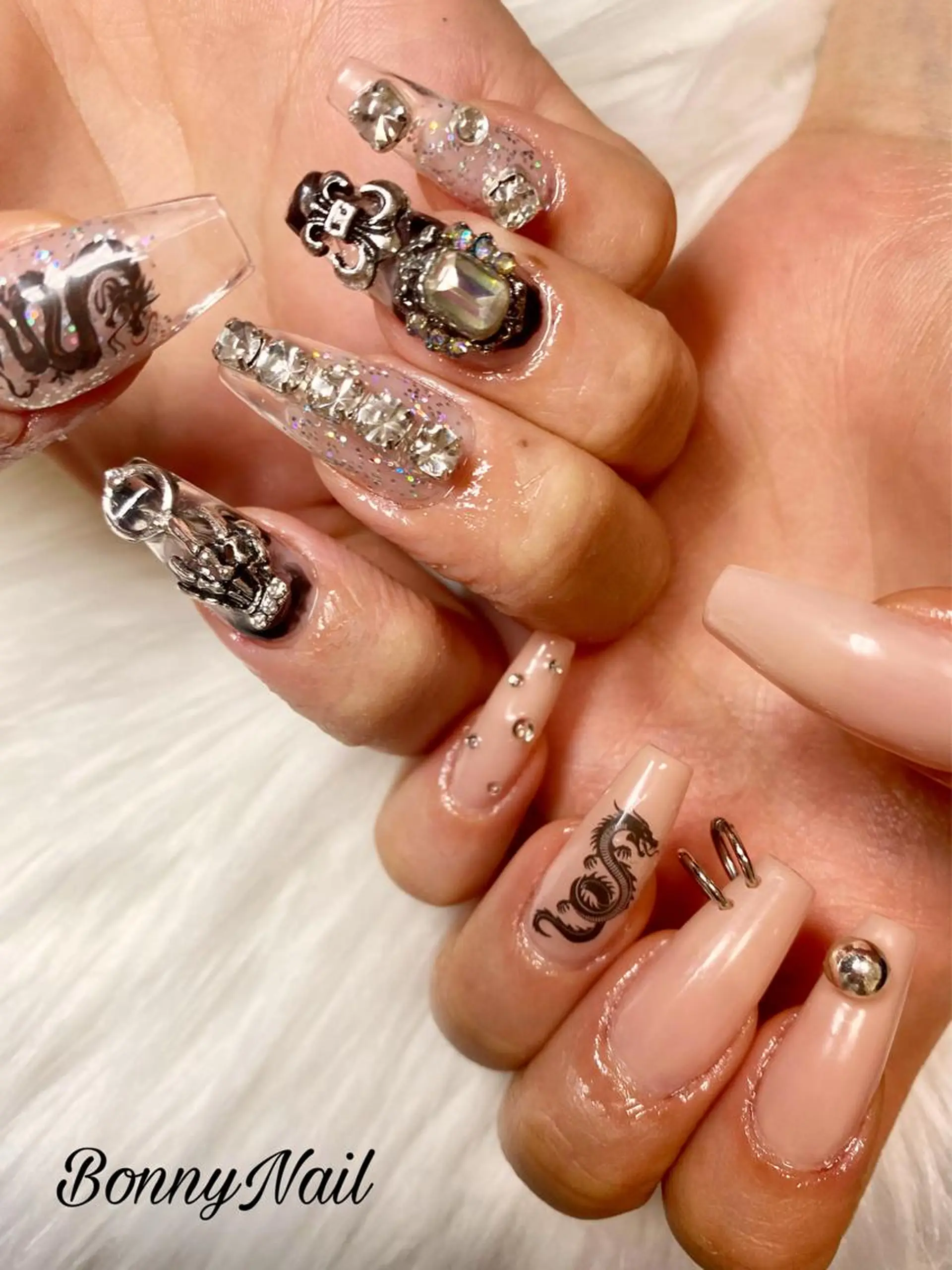 ネイル 長さ出し ネイルチップ Bonny Nailのネイルデザイン