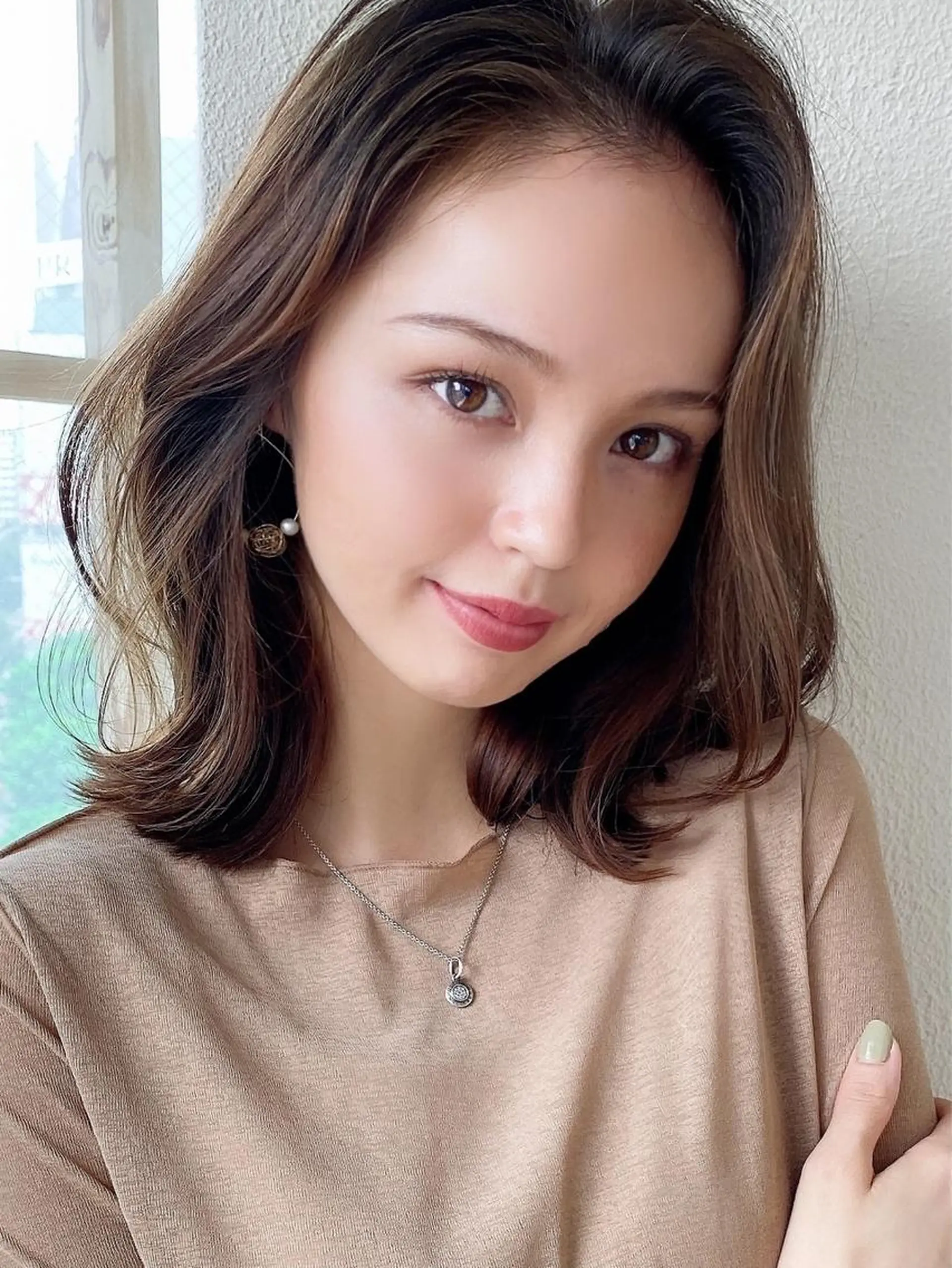 ミディアム Beige＋Rr salon EBISU所属・艶感透明感カラー 🫧たけ🫧のヘアスタイル