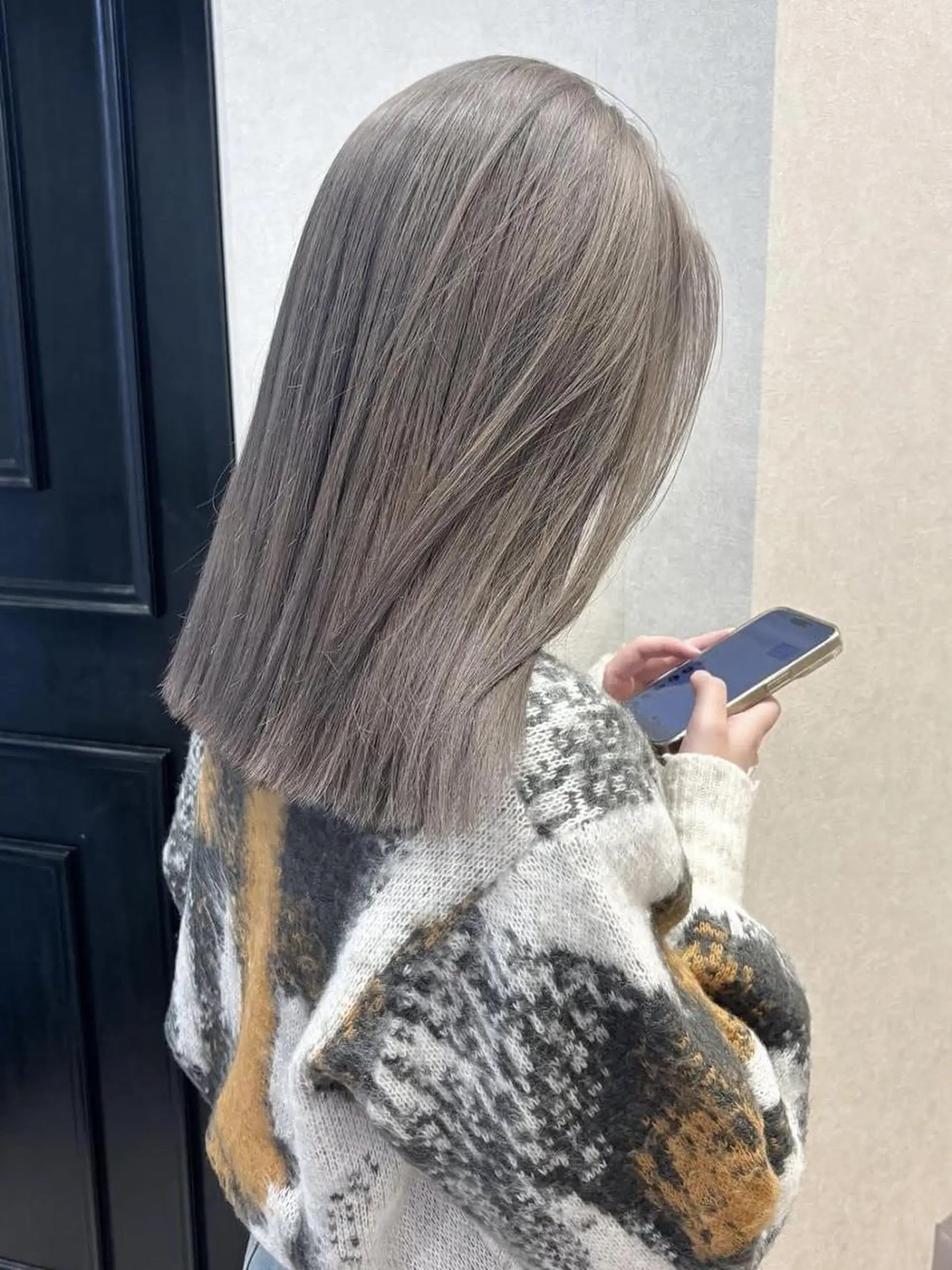 セミロング ヘアカラー MATTY rioのヘアスタイル