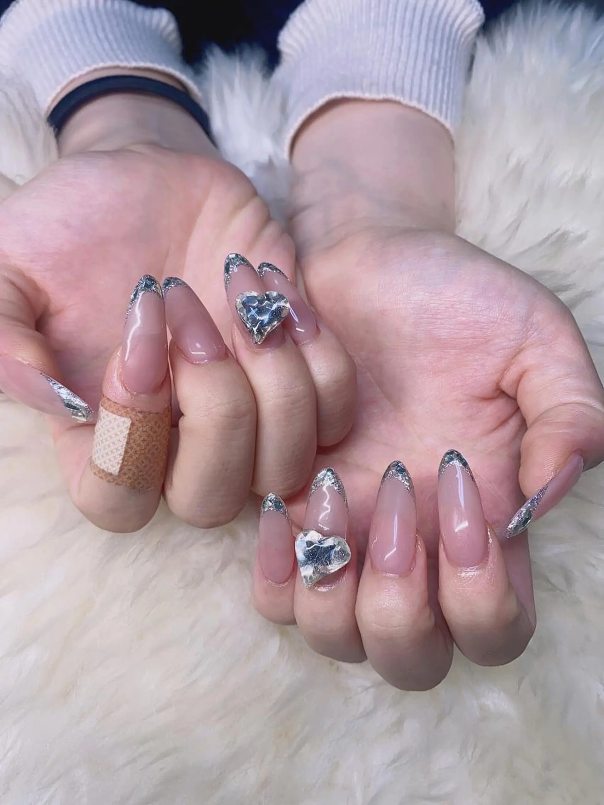 ロング ハンドネイル ハンドケア 💜MIYA nail川崎店のネイルデザイン