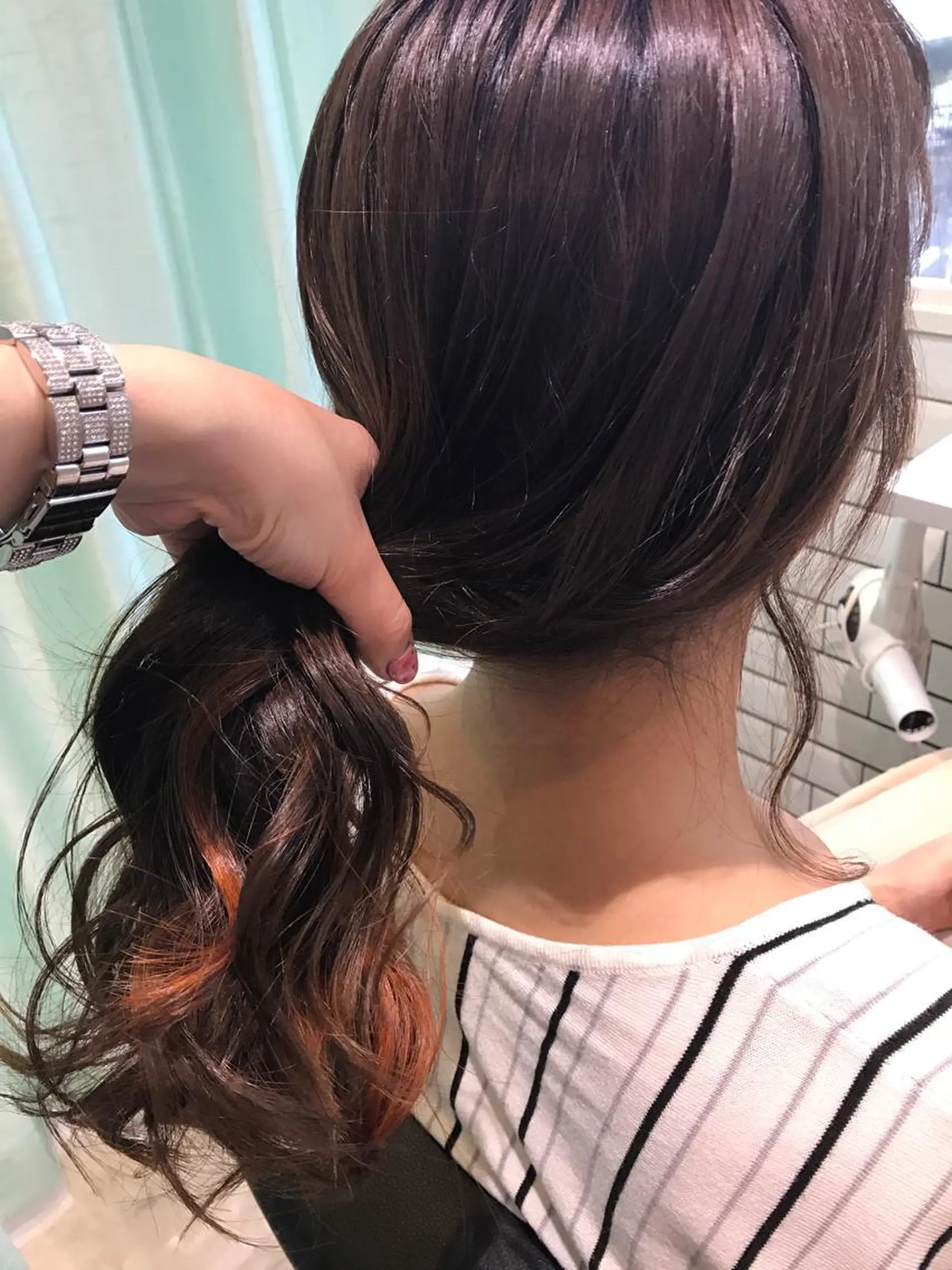 ロング カラー ヤマナカ エリカのヘアスタイル