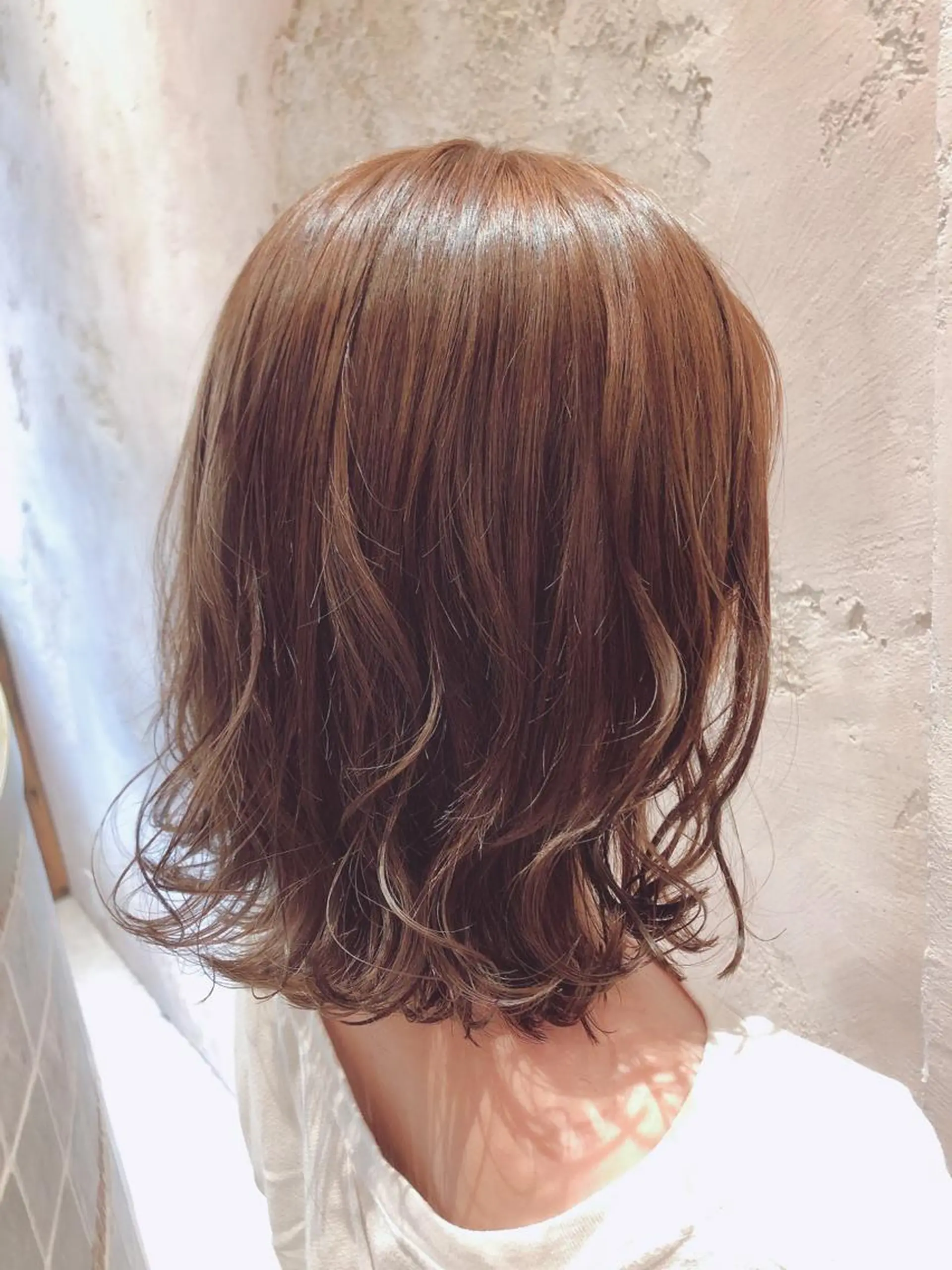 ミディアム カット ヘアカラー トリートメント 代表山口ひな 髪質改善のプロのヘアスタイル