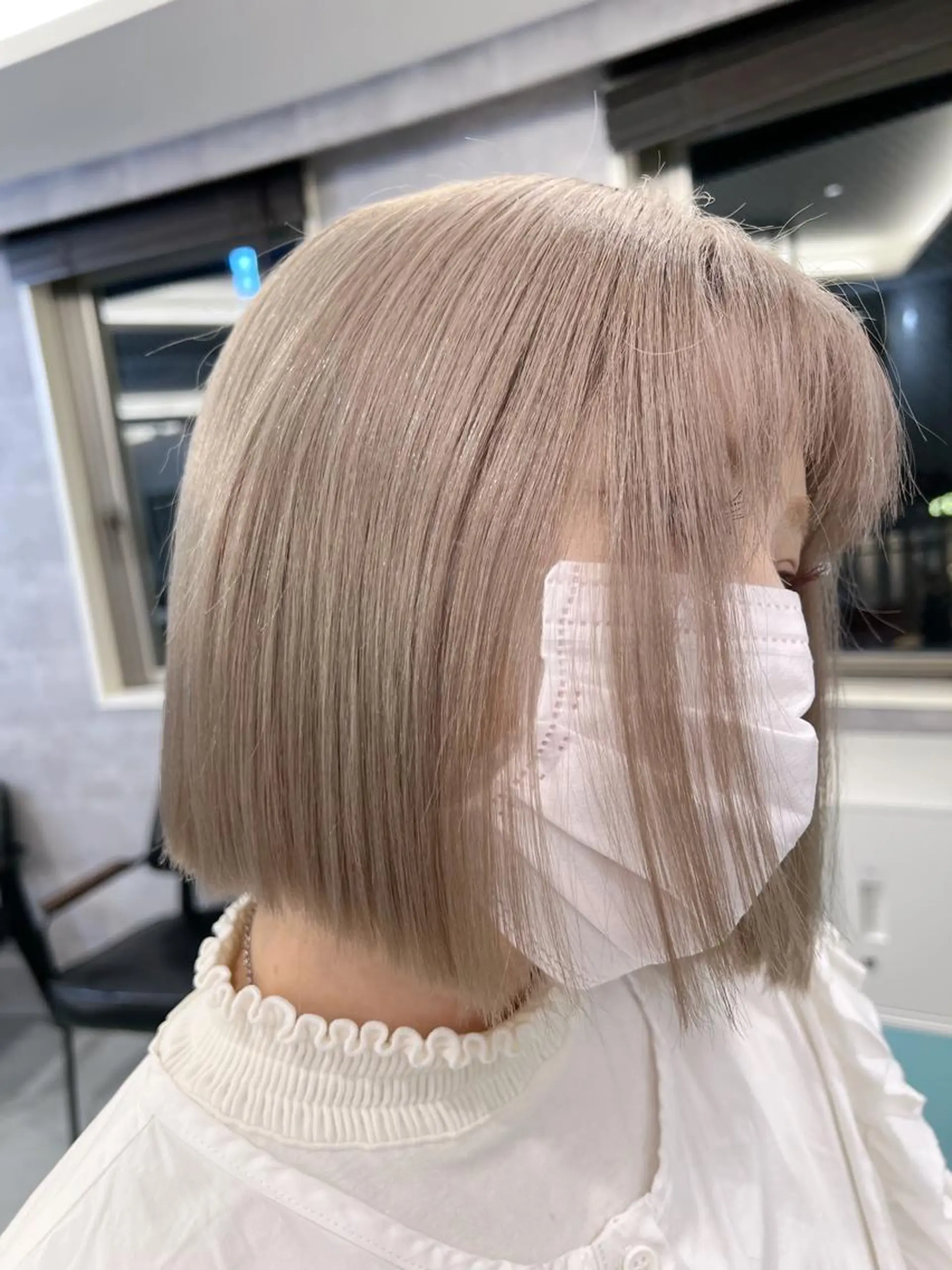 ミディアム 塩川 和弥のヘアスタイル