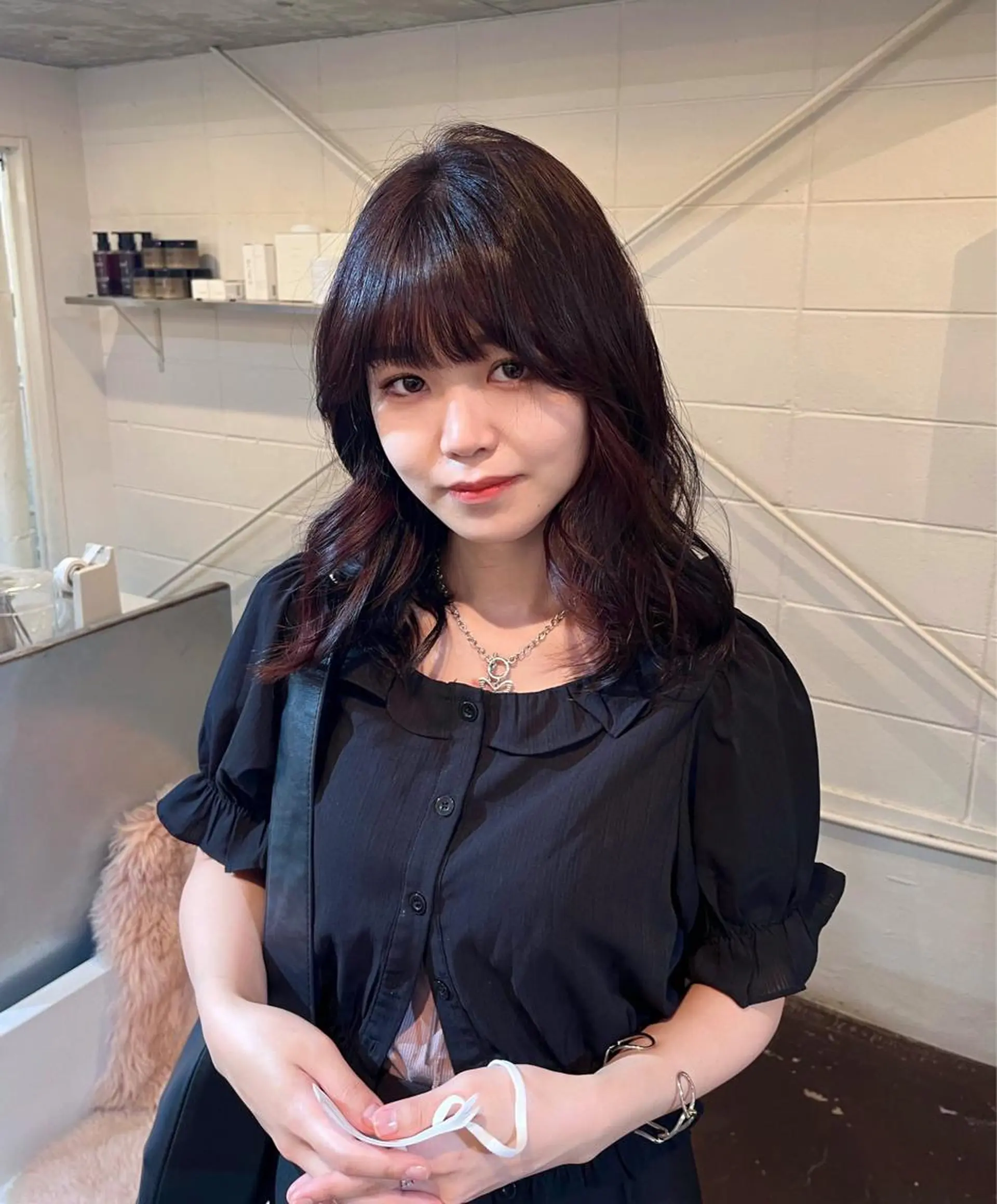 ミディアム chikashitsu所属・Junmi/ﾁｶｼﾂ /堀江のヘアスタイル