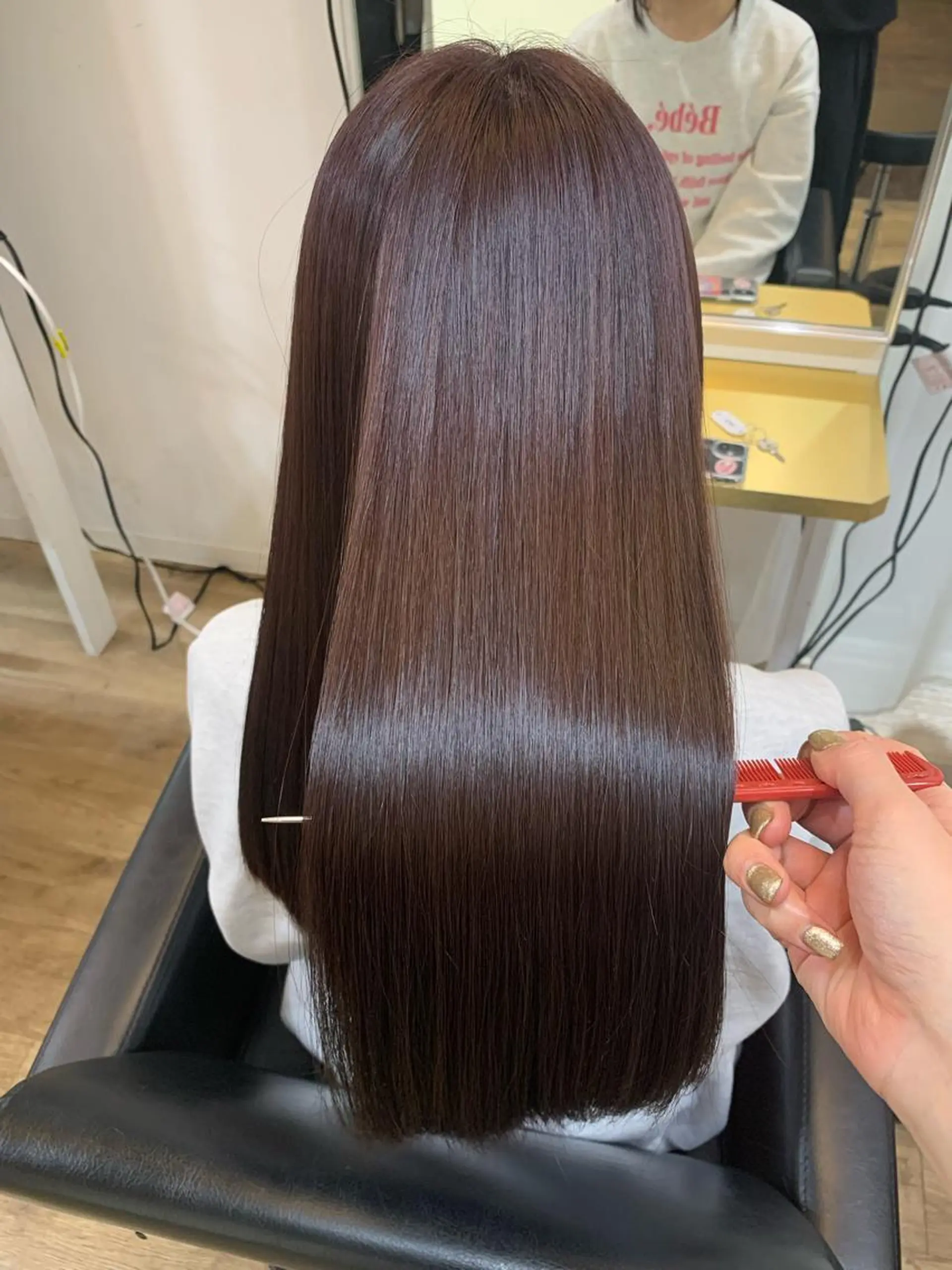 ロング ボブ ハイライト 髪質改善 ヘアカラー トリートメント オクミヅキ /髪質改善/梅田🫧のヘアスタイル