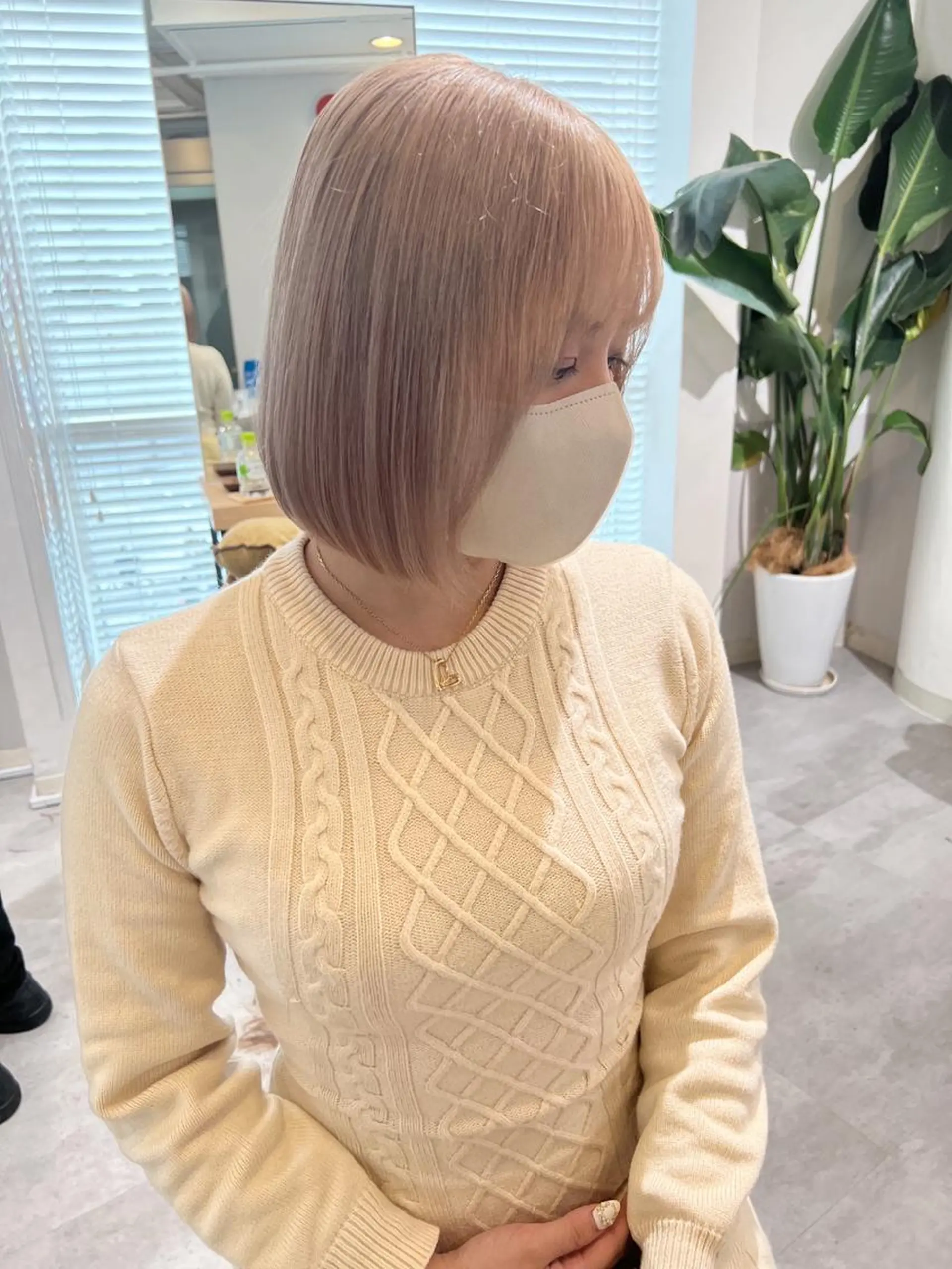 ショート ボブ レイヤー×縮毛矯正 深見 拓のヘアスタイル