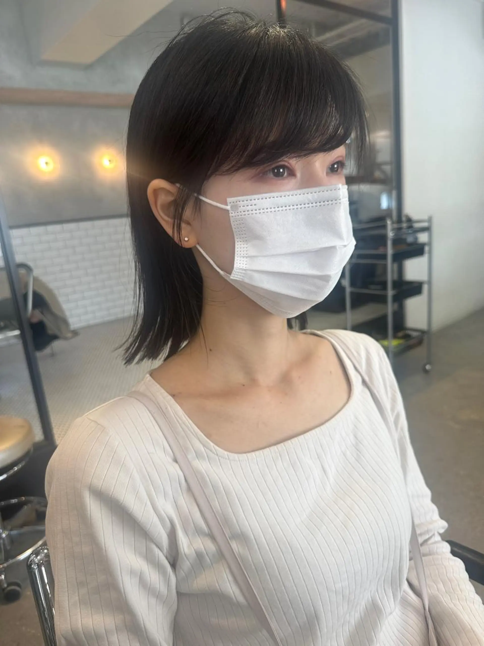 ショート カラー ヘアアレンジ 外ハネヘア stylist/蛯谷 珠里のヘアスタイル