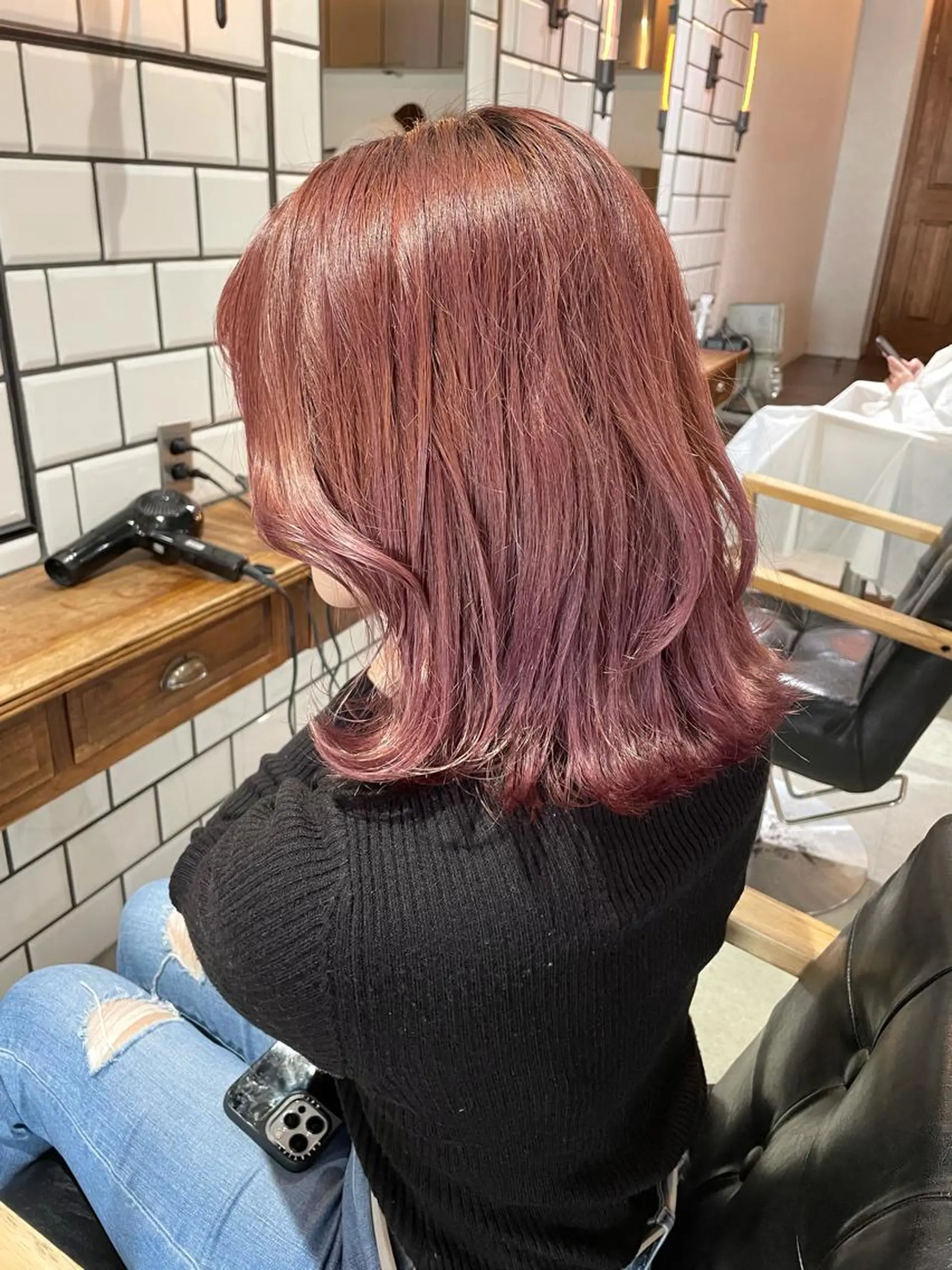 ミディアム カラー カット ヘアカラー トリートメント メンズヘア/レイヤー /ボブ山内春輝のヘアスタイル