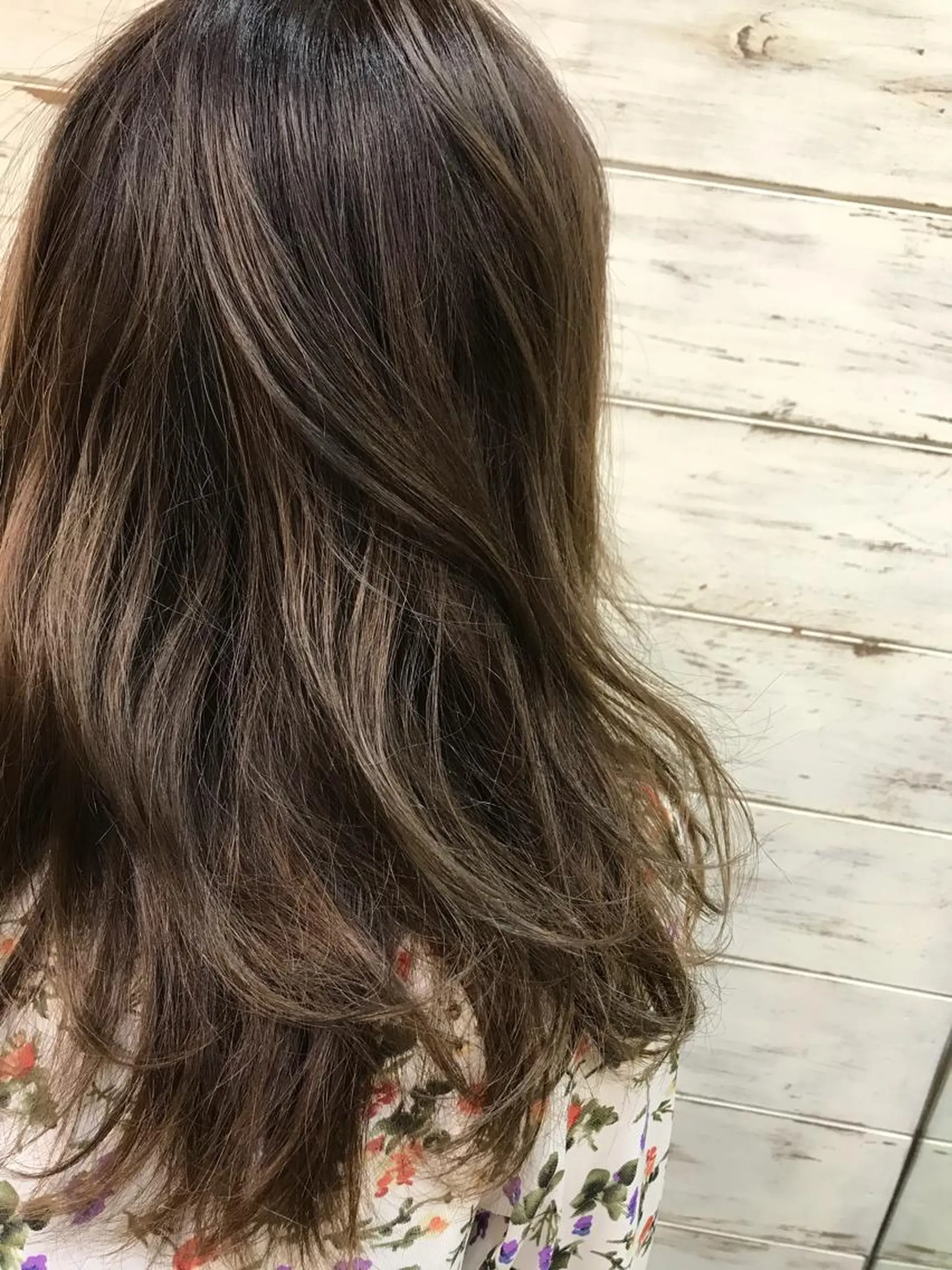 セミロング カラー ハイライトカラー ハイライト 日比 貴大/ minim hairのヘアスタイル