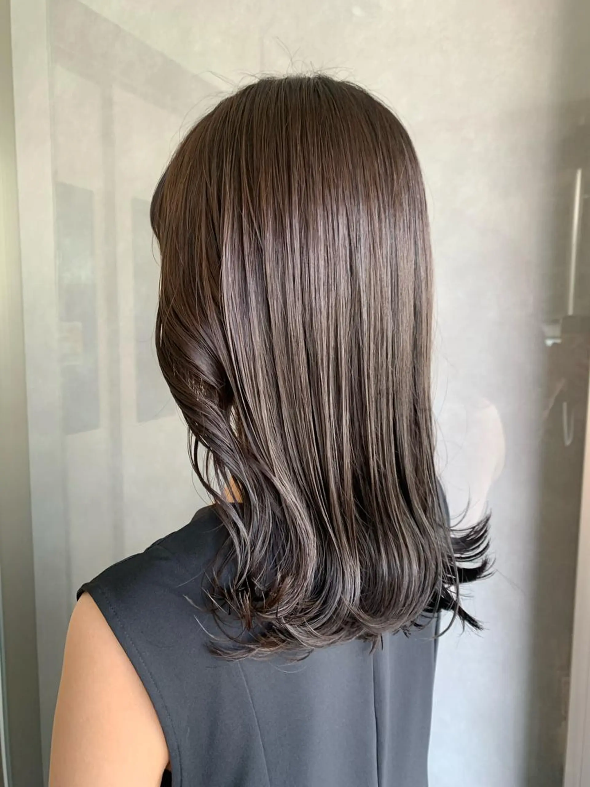 ミディアム カラー カット ヘアカラー トリートメント 【髪質改善🌿】木本 志歩のヘアスタイル