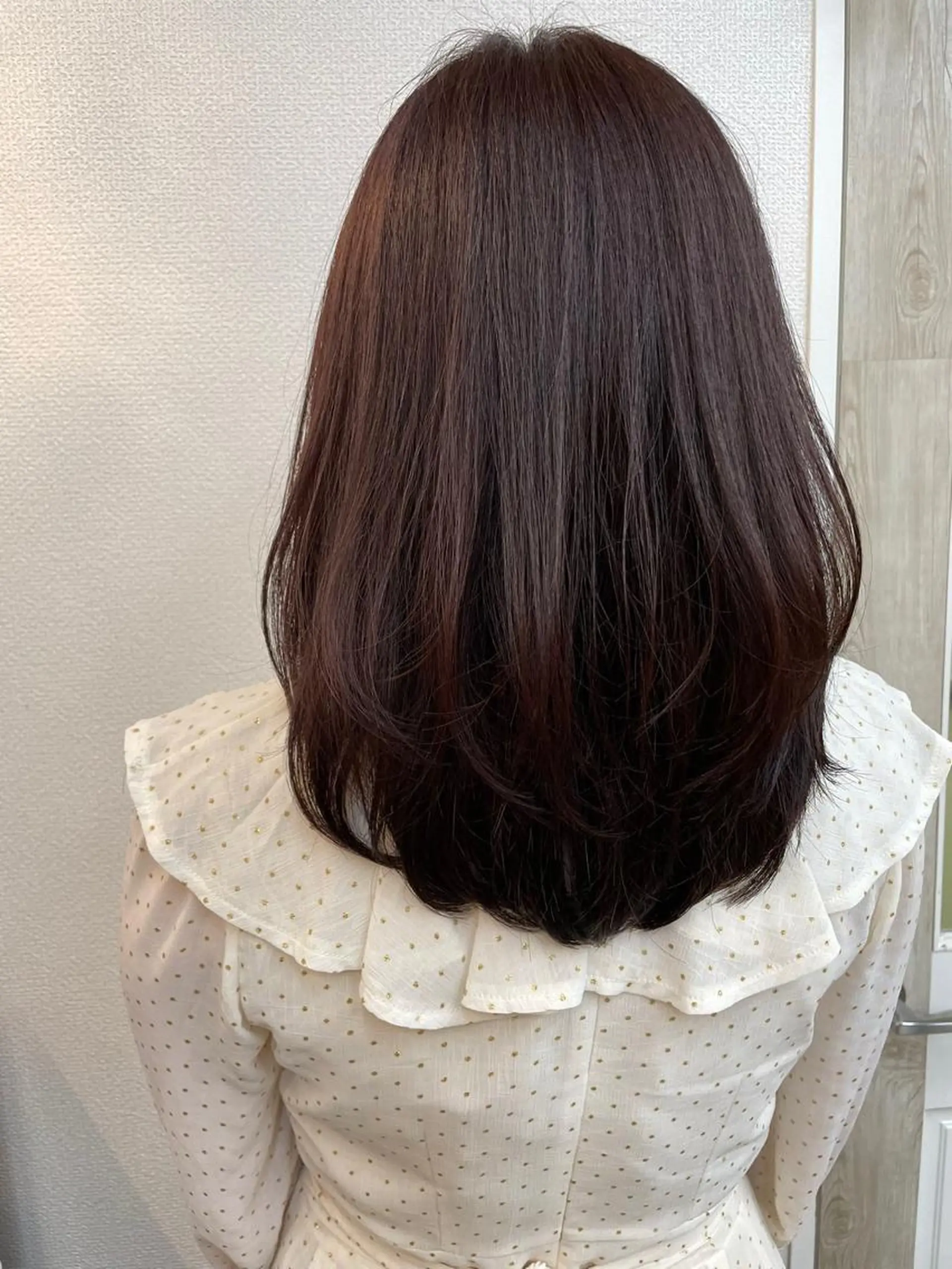 ミディアム カット ヘアカラー トリートメント フェイシャルエステ＆まつげサロン　La Pleine Lune【プレーヌリュンヌ】所属・YURI /まつげパーマのヘアスタイル