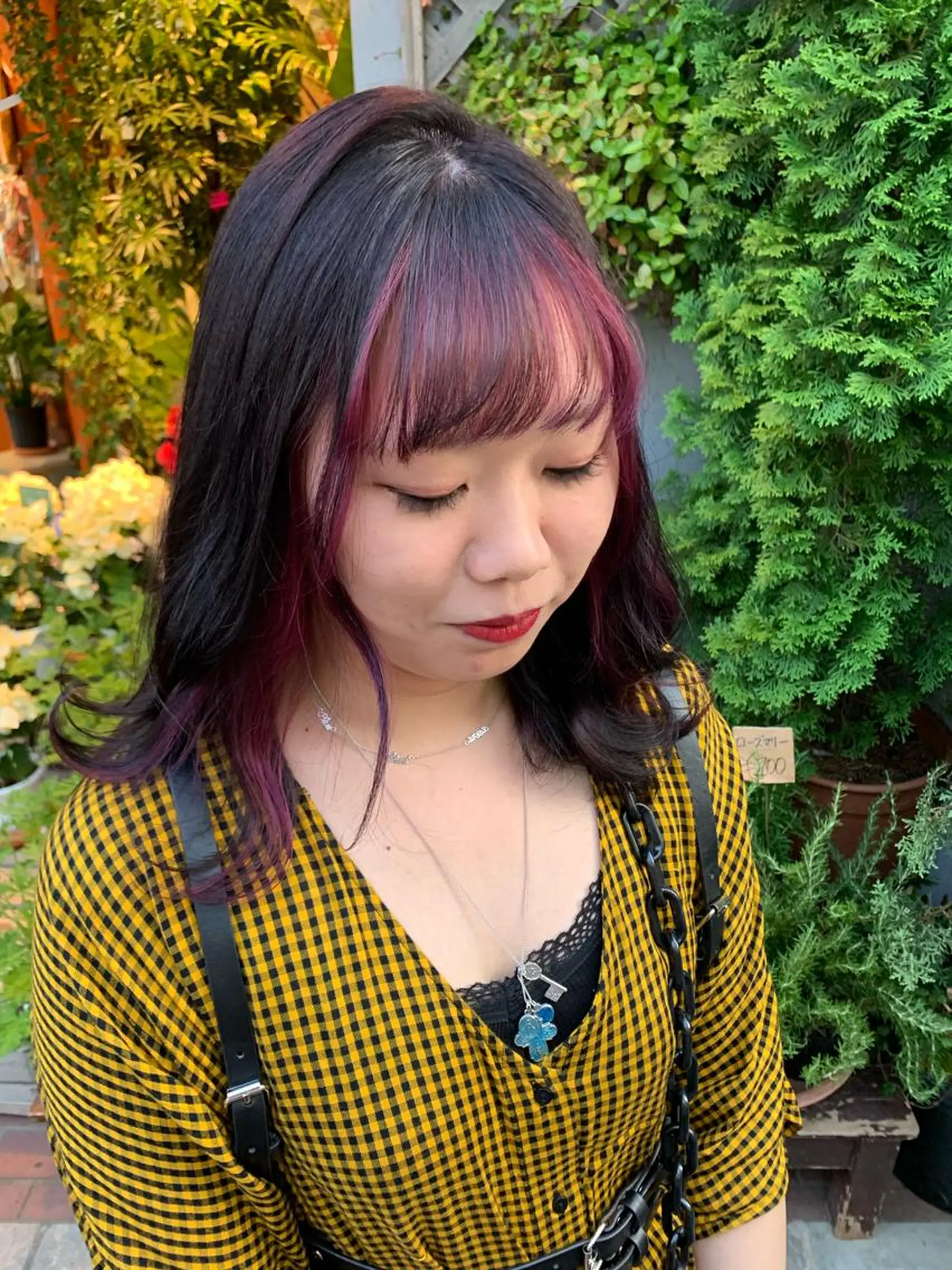 ミディアム カラー ピンクベージュ/新潟 万代/高橋桃葉🍑のヘアスタイル