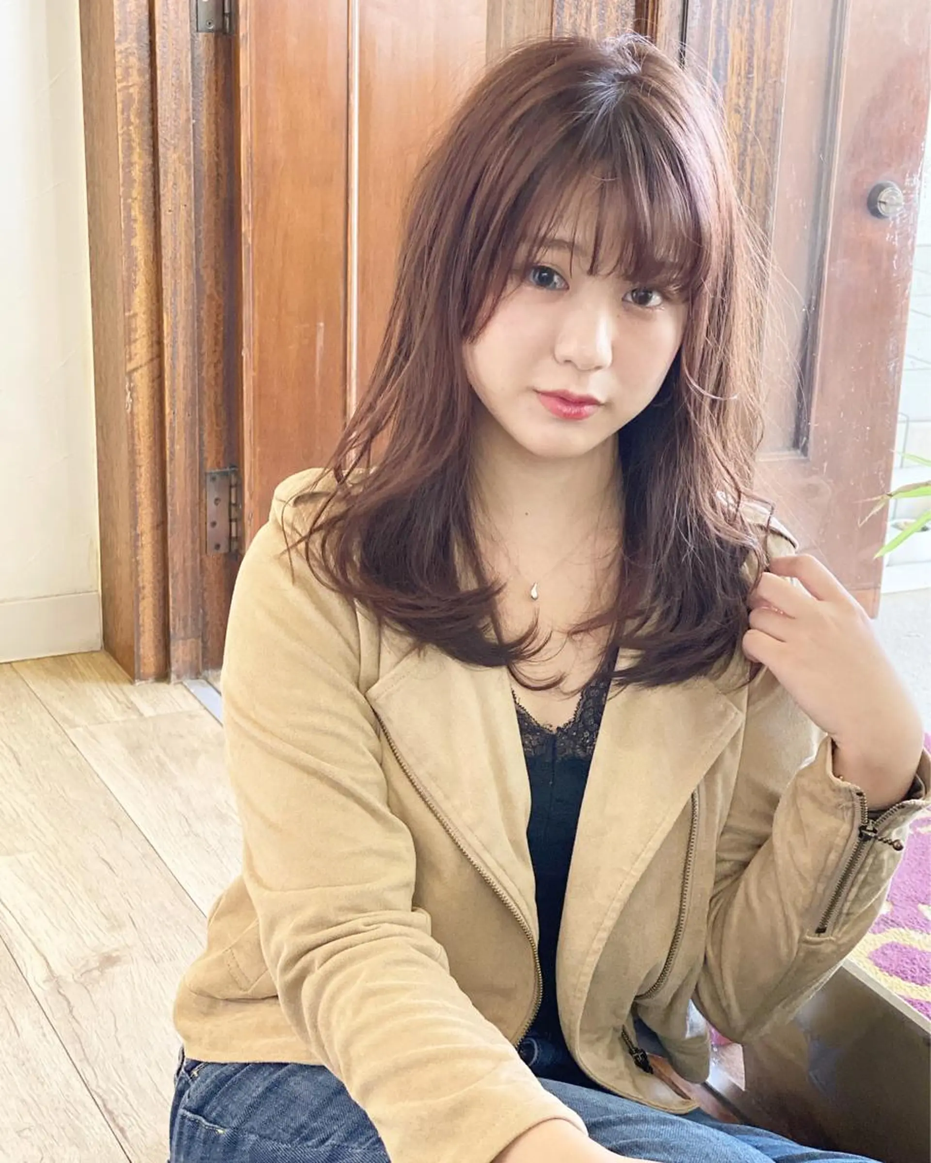 ミディアム カラー カット ヘアカラー トリートメント grand juteのヘアスタイル