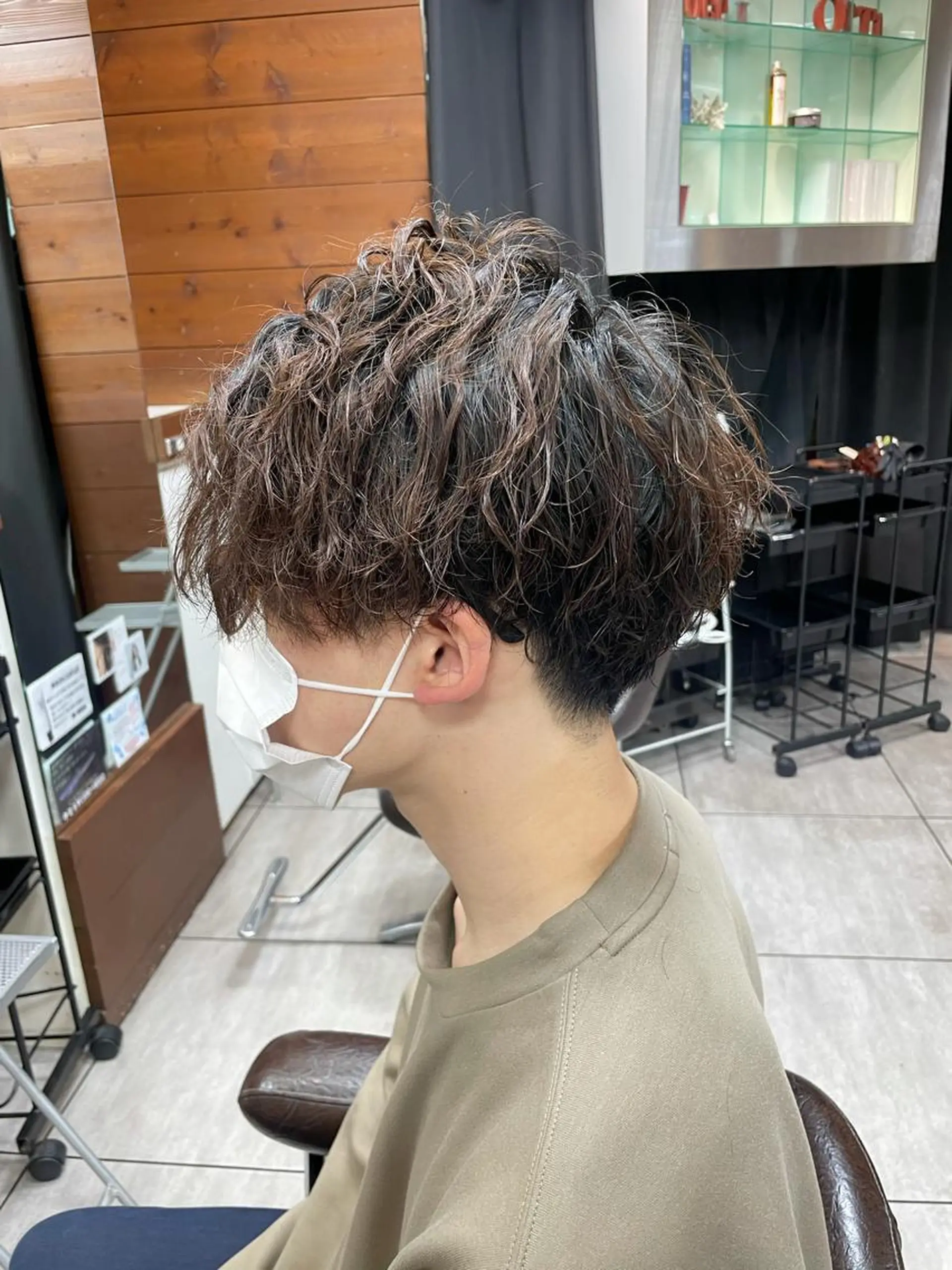 ショート カラー パーマ メンズ メンズハイライト ハイライトカラー ハイライト 【brace小阪店】 店長   村上直也のヘアスタイル
