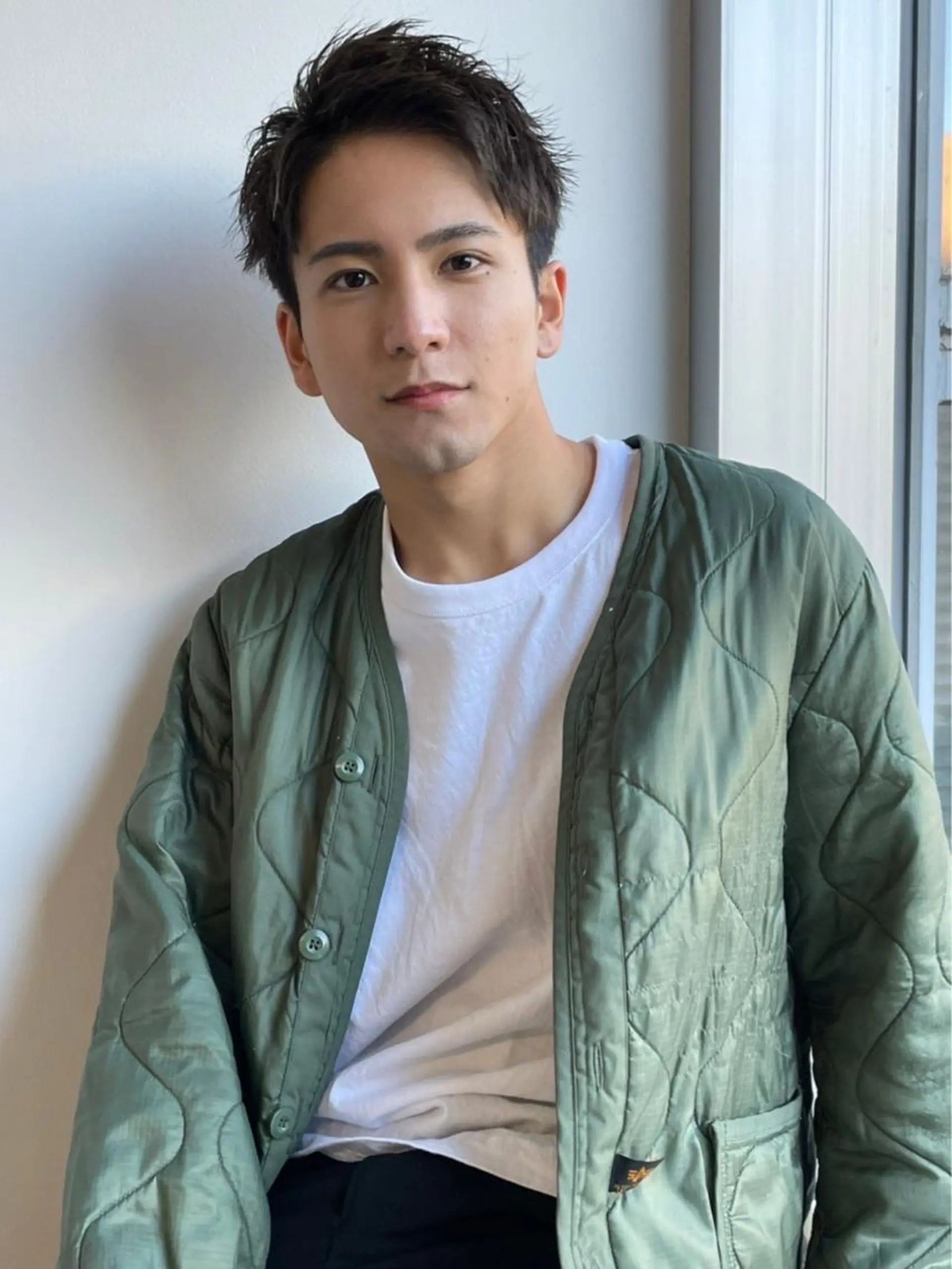 ショート カラー メンズ CLUTCH天王寺 西藤遥河のヘアスタイル