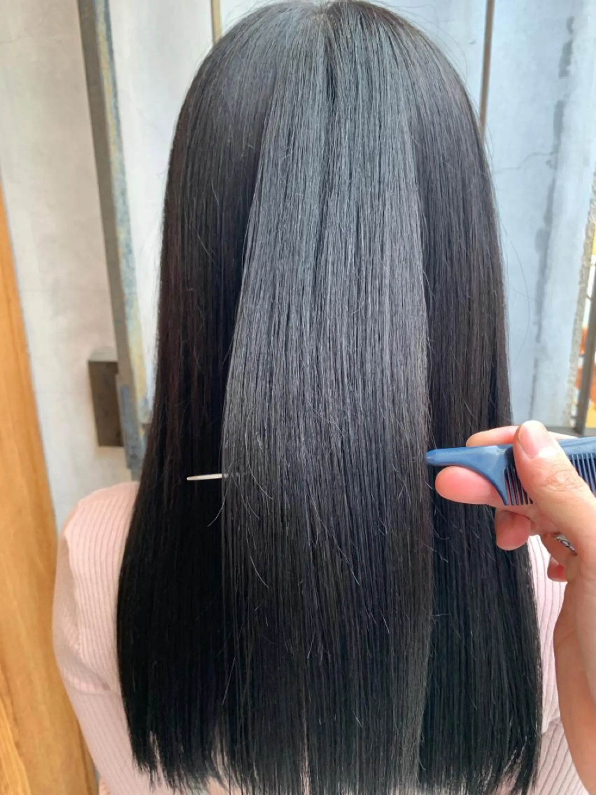 ロング 艶髪color💎髪 質改善ストレート大吉のヘアスタイル