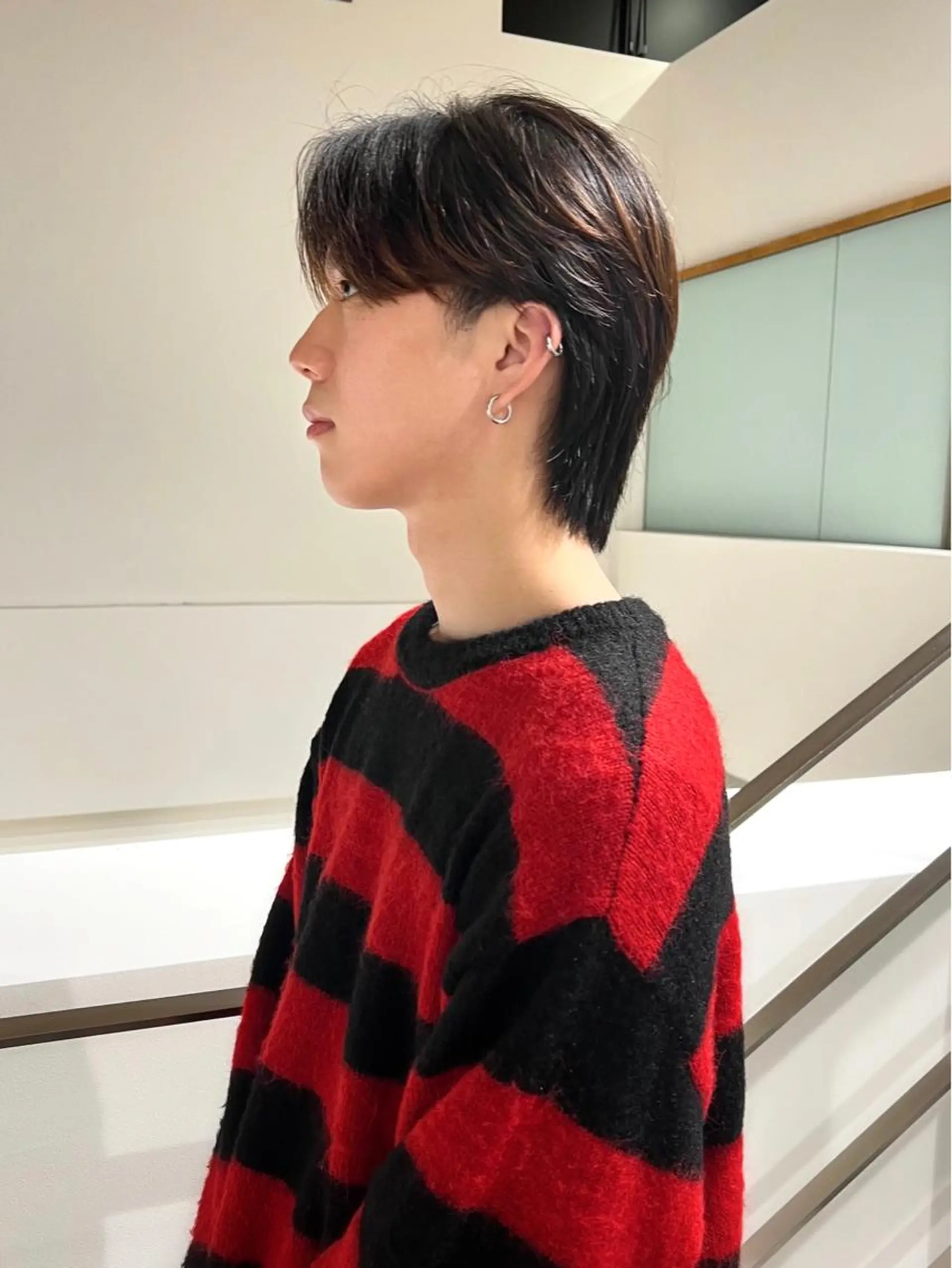 メンズ アイブロウ 眉カット メンズアイブロウ 眉カット Qin shaire salon 原宿verno店所属・【センターパート】 ETO／江藤翼の眉毛・アイブロウイメージ