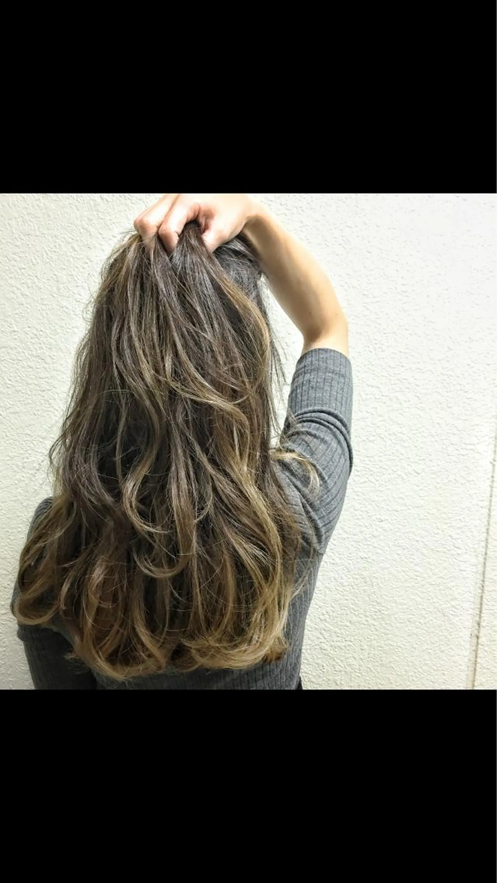 ロング カラー ヘアアレンジ ヘアカラー トリートメント BonD hairのヘアスタイル