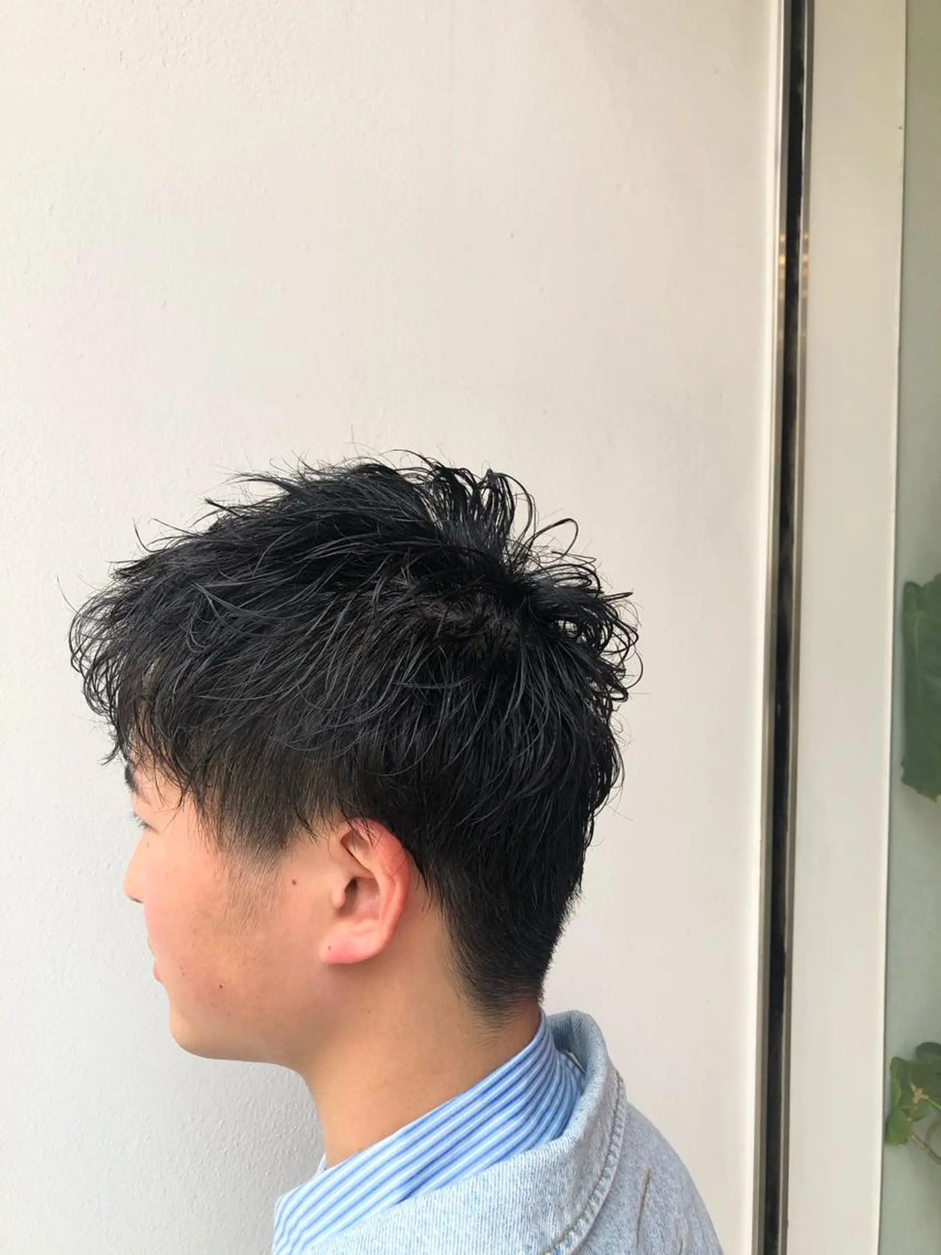 ショート パーマ メンズ メンズパーマ メンズツイストパーマ ツイストパーマ 大阪長居🌱野見山 卓也のヘアスタイル
