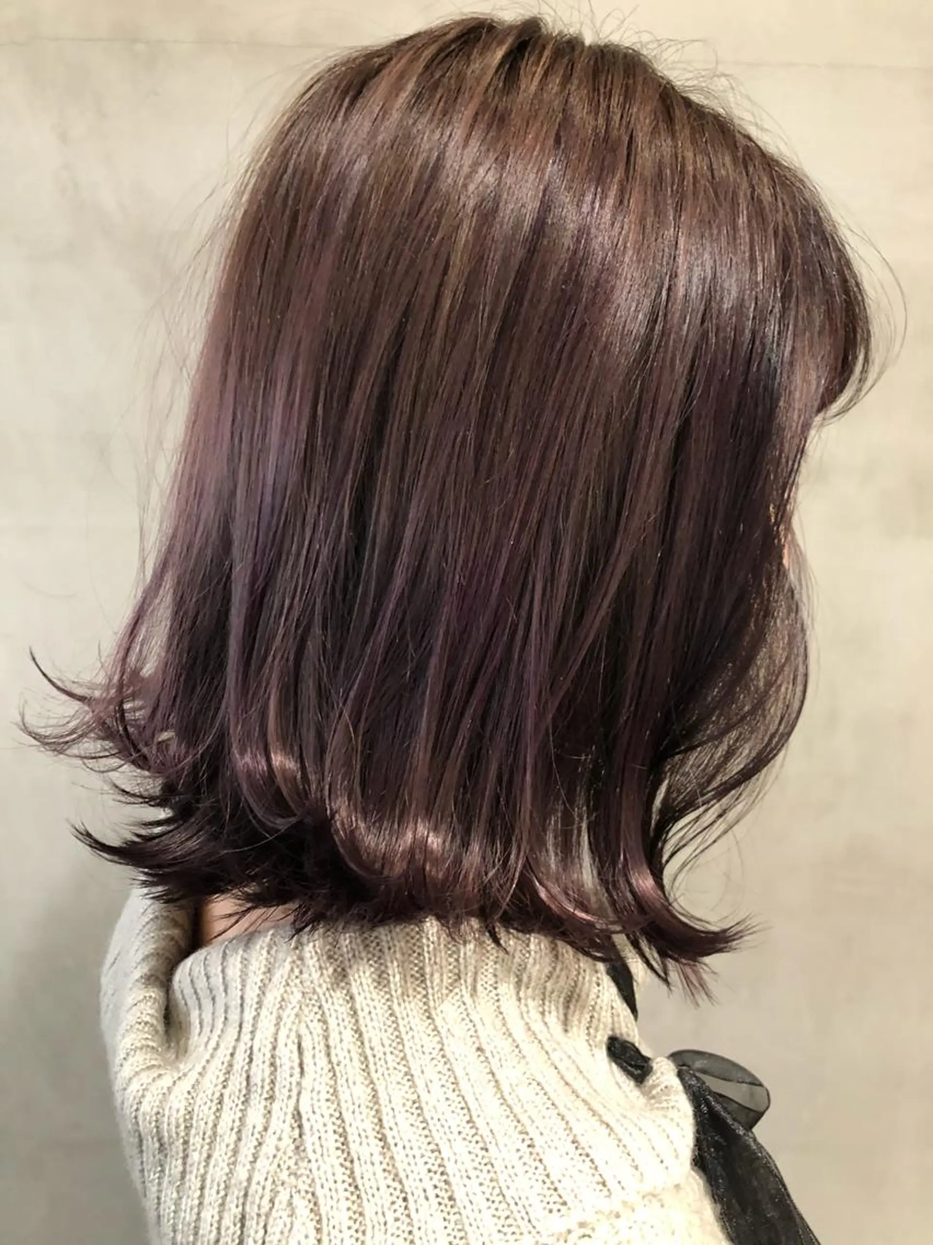 ミディアム カラー パープルカラー ヘアカラー トリートメント 大西 直人のヘアスタイル