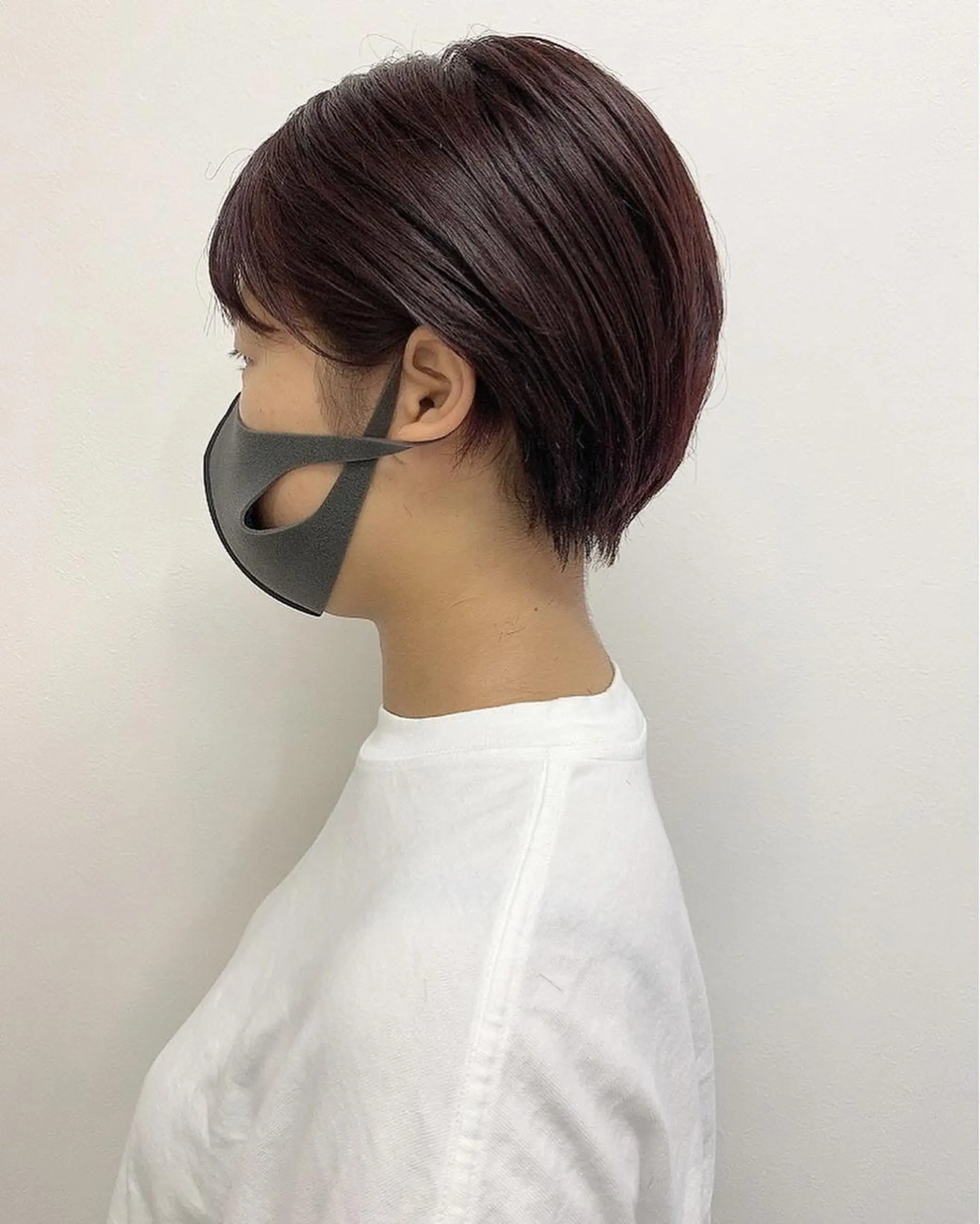 ショート カラー カット ヘアカラー トリートメント 🔵暗髪　特化🔵 梅田・増田のヘアスタイル