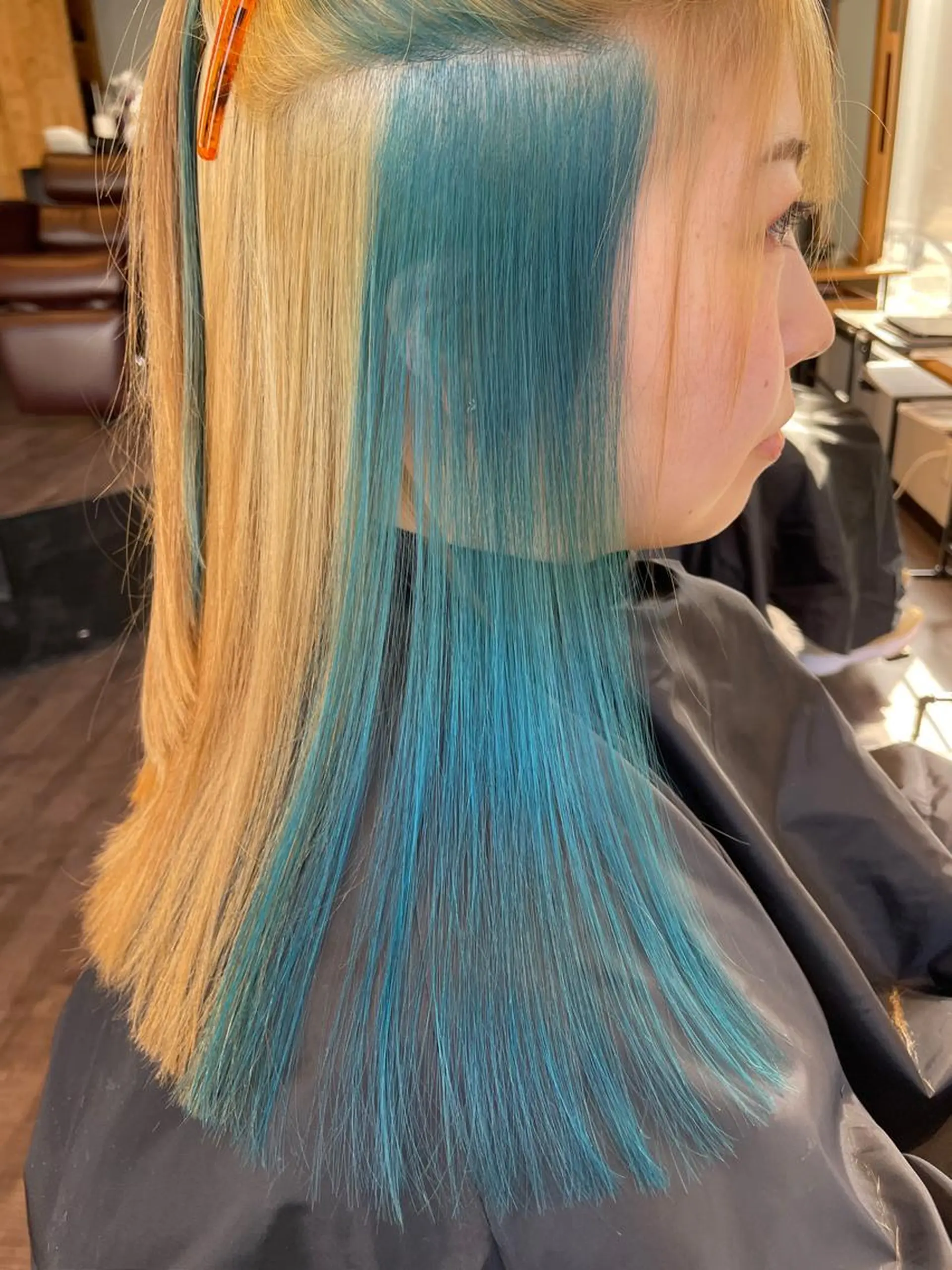 セミロング カラー ヘアカラー トリートメント Mavie hair所属・髪質改善×潤艶カラー ⭐️岡田崇彰のヘアスタイル