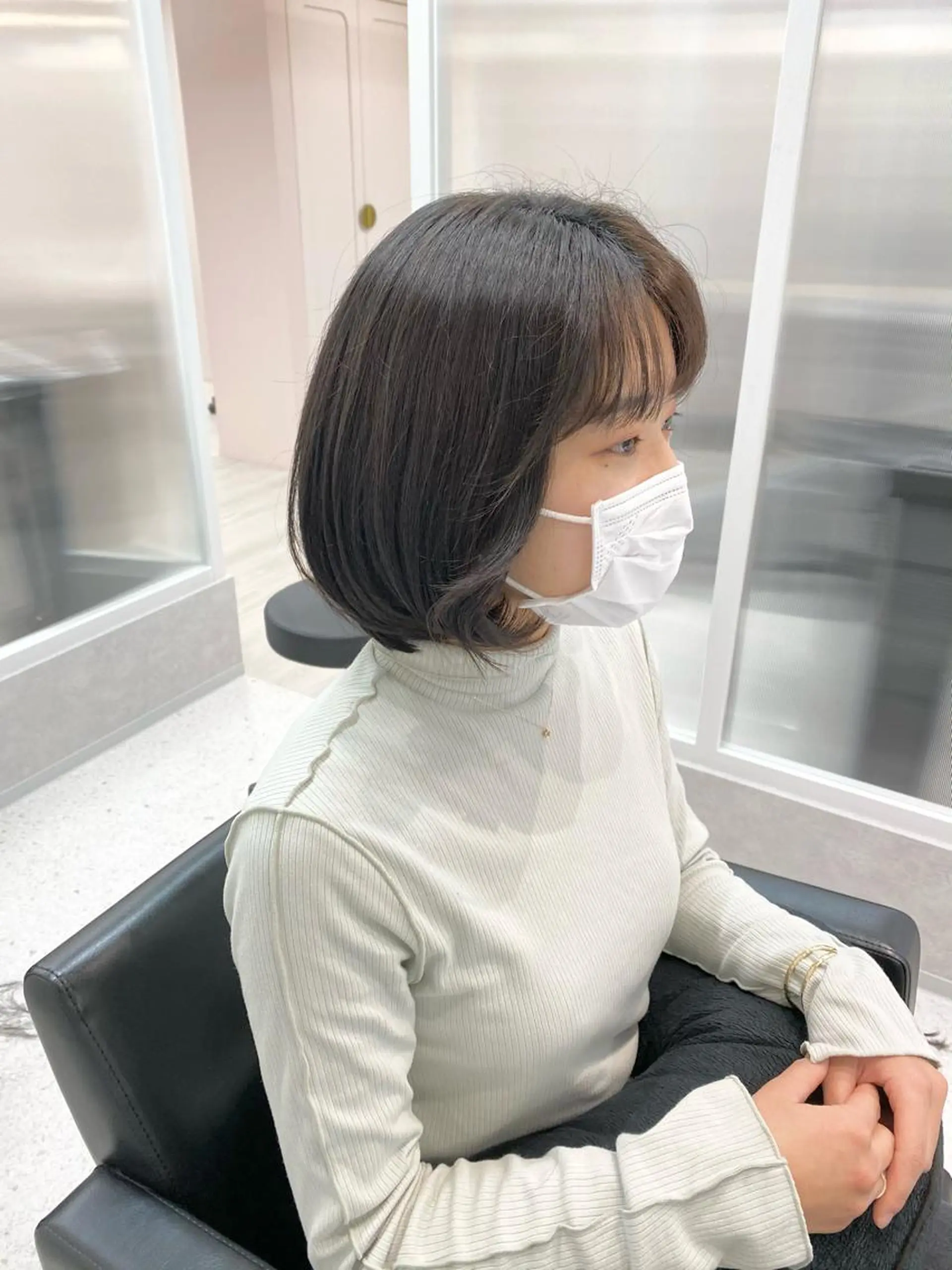 ミディアム カラー 髪質改善 ヒデのヘアスタイル