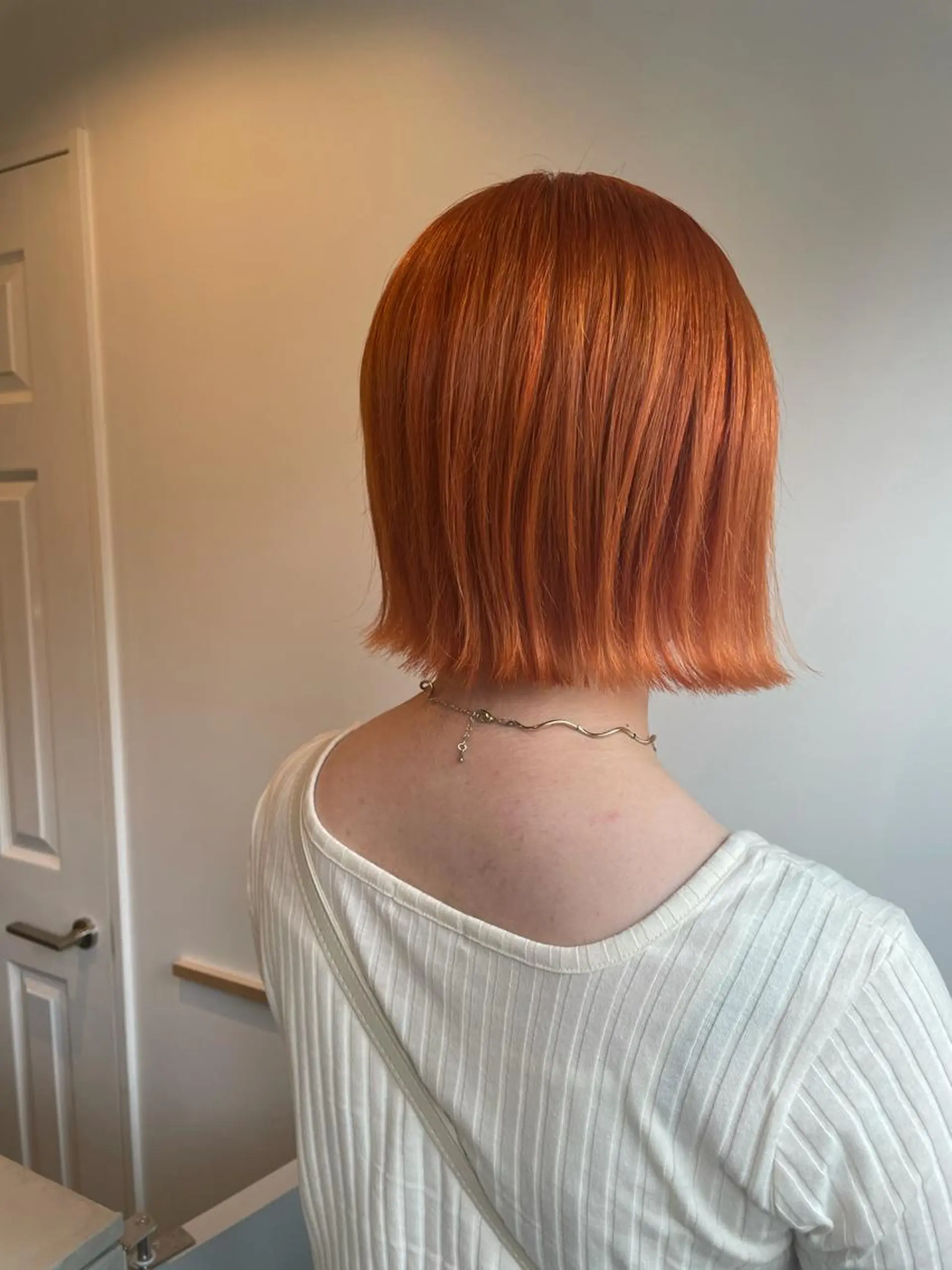 ミディアム カラー オレンジ カット ヘアカラー トリートメント 中目黒🌼 🌼ハナのヘアスタイル