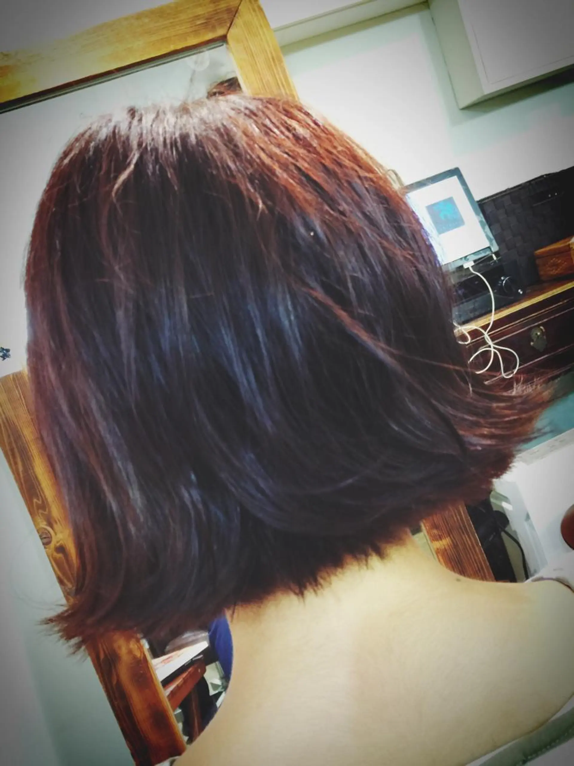 ショート カラー アイブロウ レッドカラー 眉カラー ボブ 外ハネヘア 渋谷パーソナルカラー 診断🌈✨井上のその他イメージ