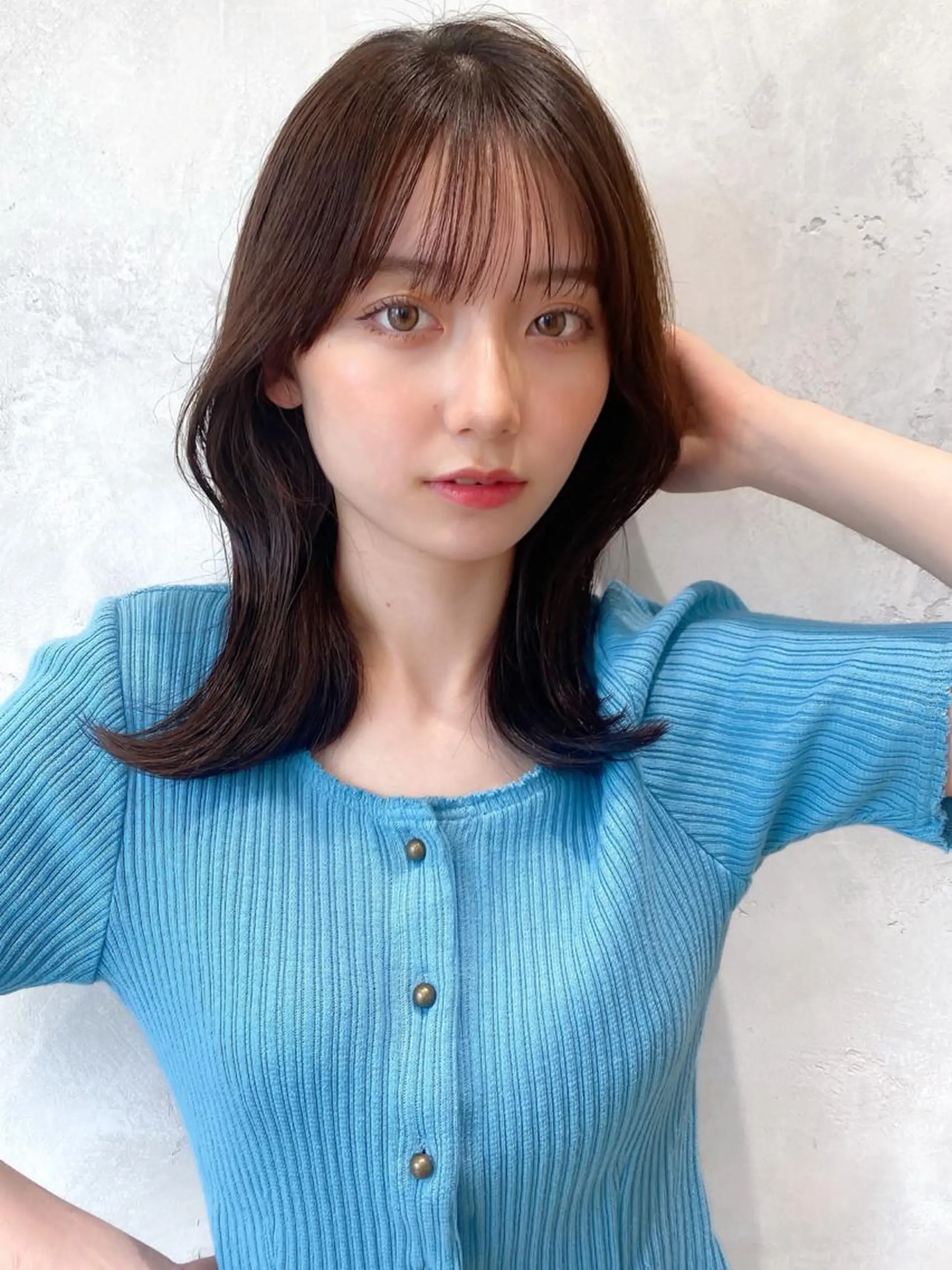 セミロング カラー ベージュカラー ブラウンカラー ブラウンベージュ くびれヘア 顔周りカット カット ヘアカラー トリートメント 顔周り/くびれヘア 韓国ヘア💕風間るなのヘアスタイル