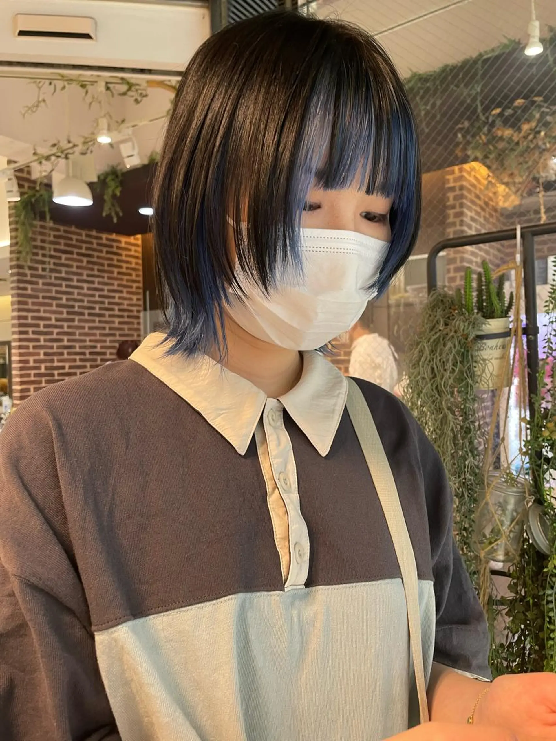 ミディアム カラー ミディアムパーマ ベージュカラー ブリーチ ケアブリーチ ダブルカラー ヘアカラー トリートメント 韓国ヘア🦋 MIYUのヘアスタイル