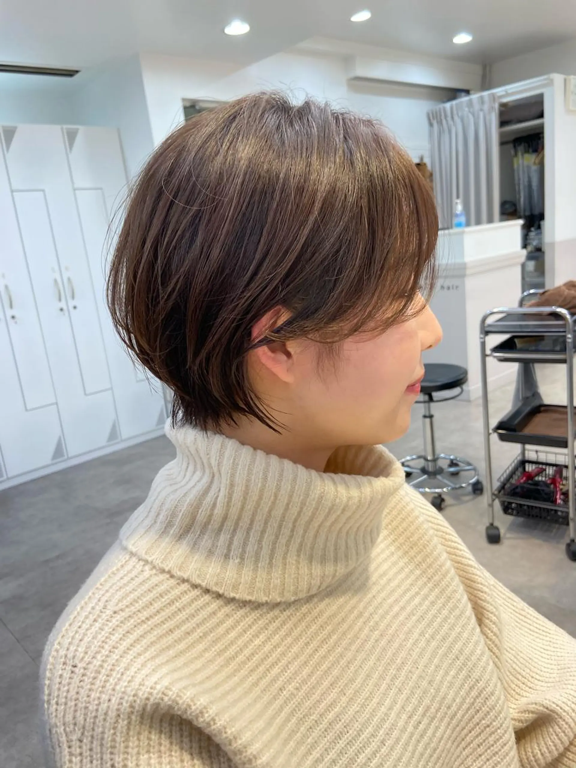 ショート カラー 山下夕月 ショート🫧ボブのヘアスタイル