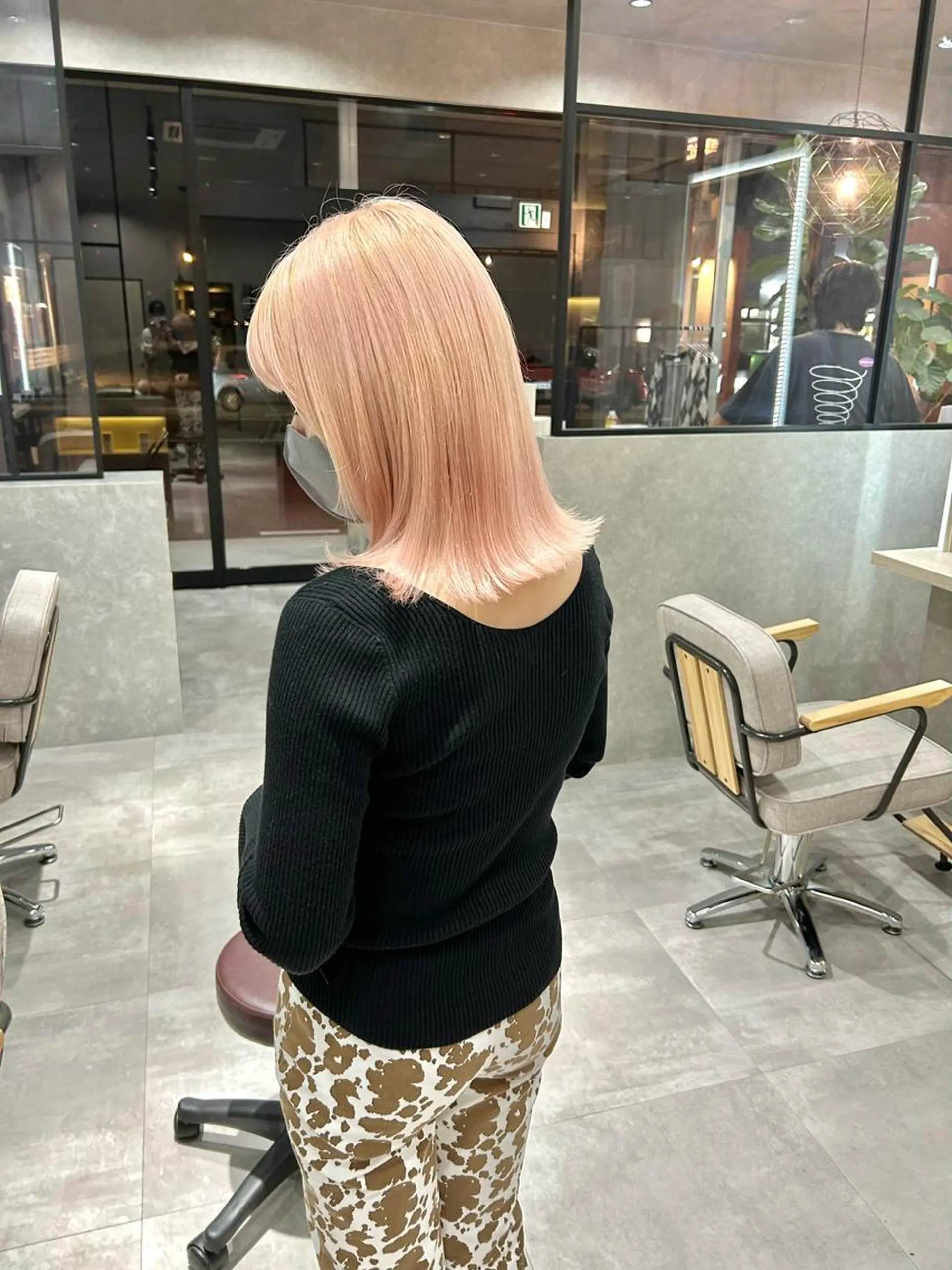 ミディアム カラー カット ヘアカラー トリートメント mood tatemachiのヘアスタイル