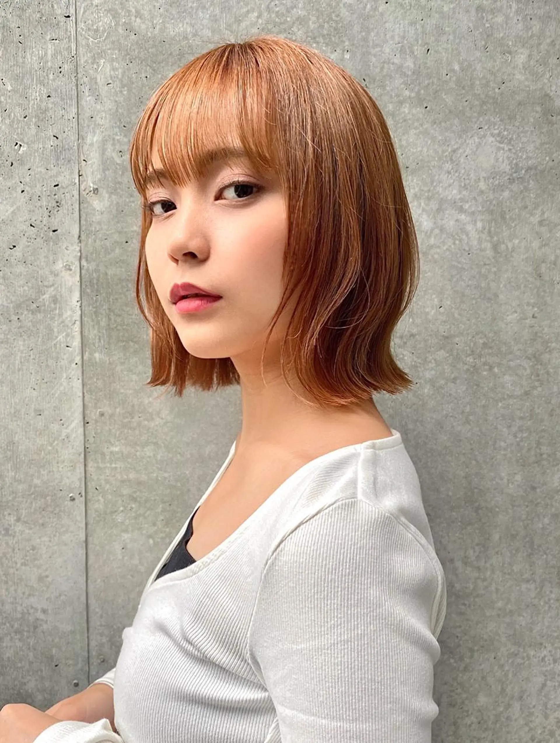 ショート 切りっぱなしボブ ボブ ショートヘア カット ヘアカラー トリートメント 愛されヘア♪ 大森春奈のヘアスタイル