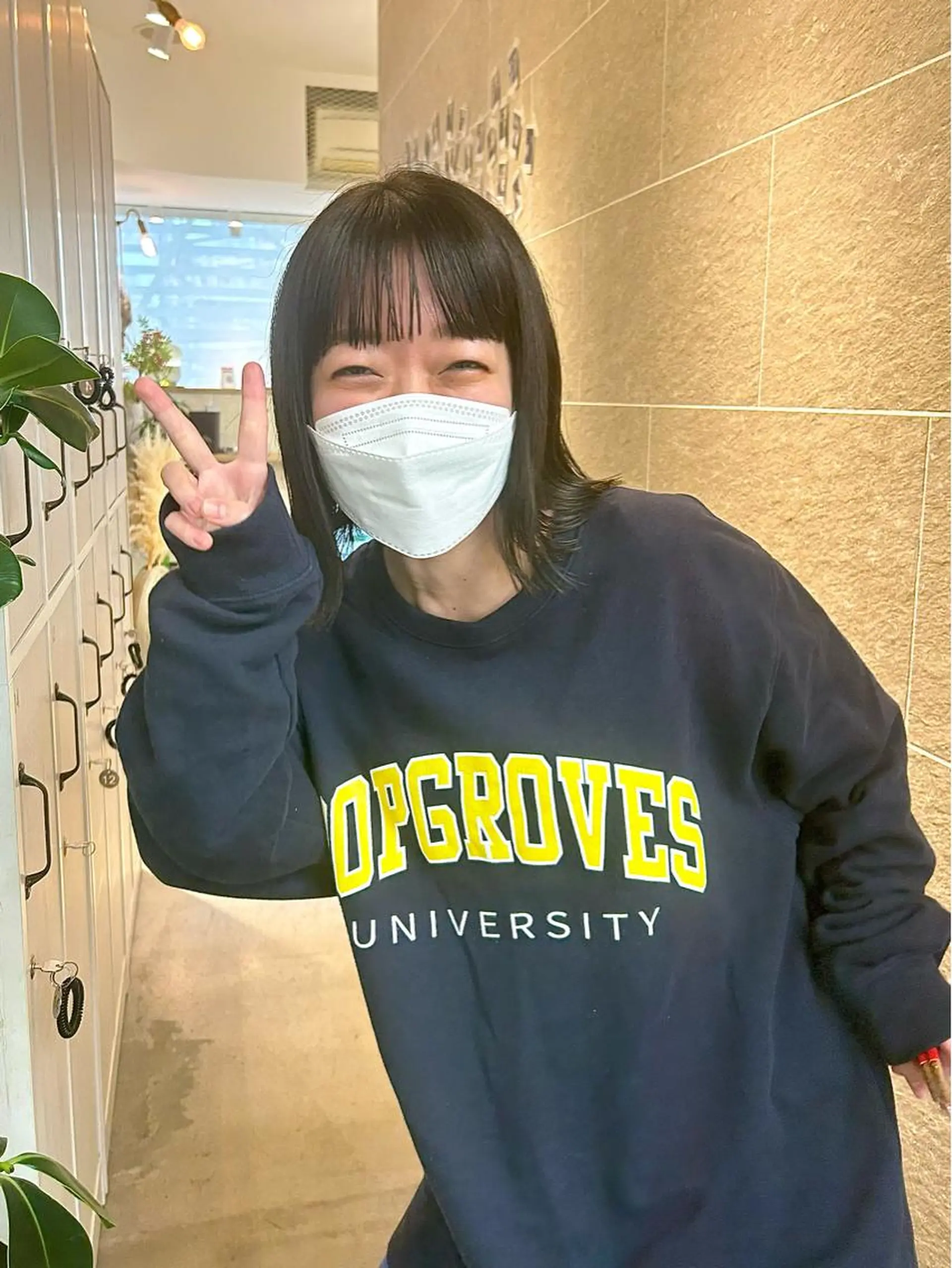 ミディアム カラー 滝口 茉奈実のヘアスタイル