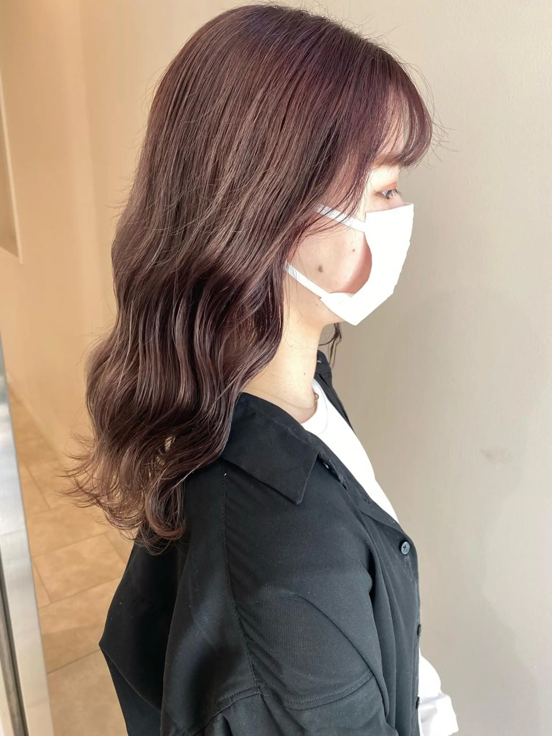 セミロング カラー カット ヘアカラー トリートメント ヘアセット ハイトーン/ウルフ /レイヤー/坂野幸伸のヘアスタイル