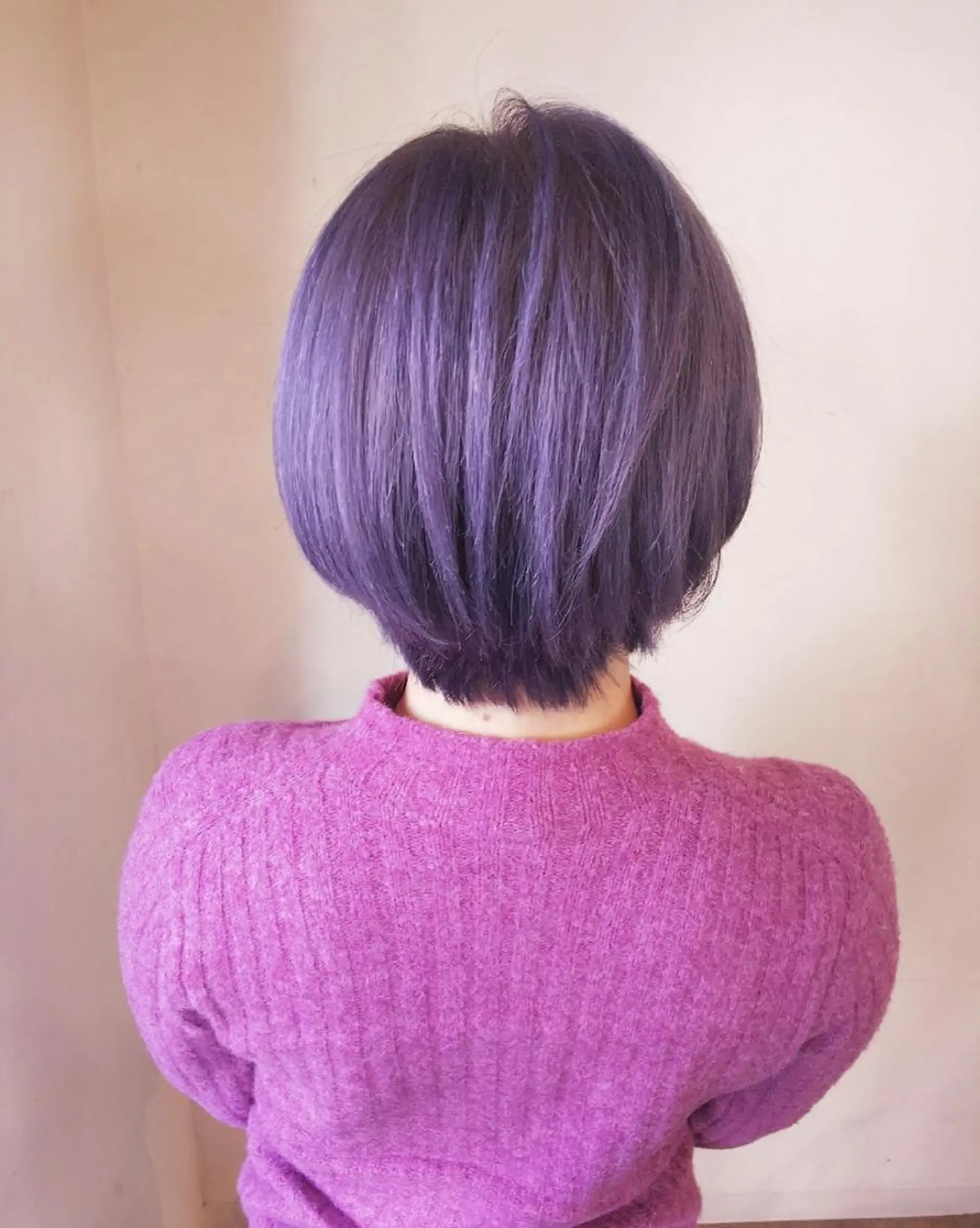 ショート カラー ラベンダーカラー JIL BLAN 京都所属・RU RIのヘアスタイル