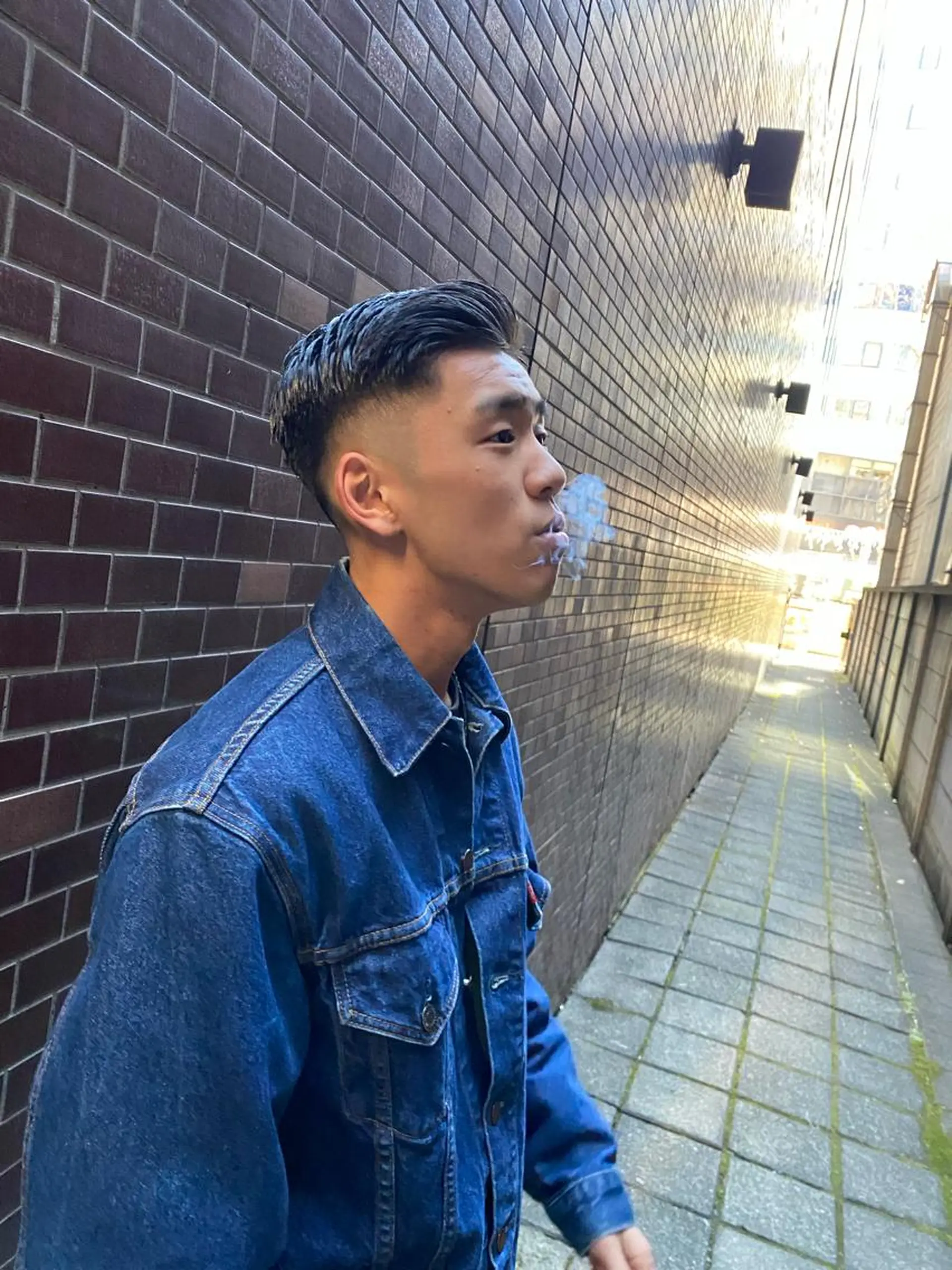 メンズ フェードカット マッシュ カット レイヤー/艶カラー ROKUのヘアスタイル