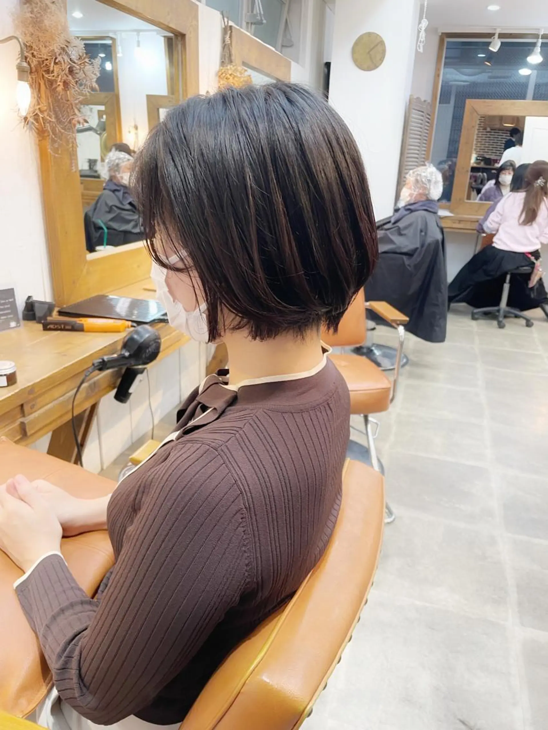 ショート ショートボブ ハンサムショート ボブ くせ毛 ショートヘア カット newline銀座所属・🍀🍀🍀 金子涼🍀🍀🍀のヘアスタイル