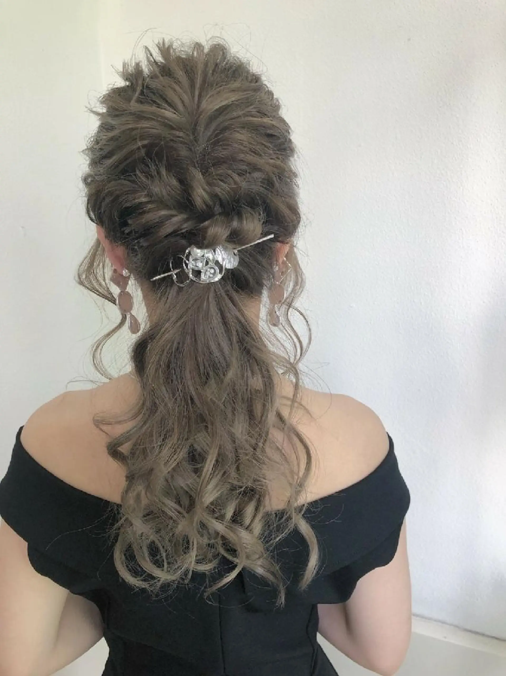 カラー セミロング ヘアアレンジ ヘアセット GiseL 博多 ジゼル　博多のヘアスタイル