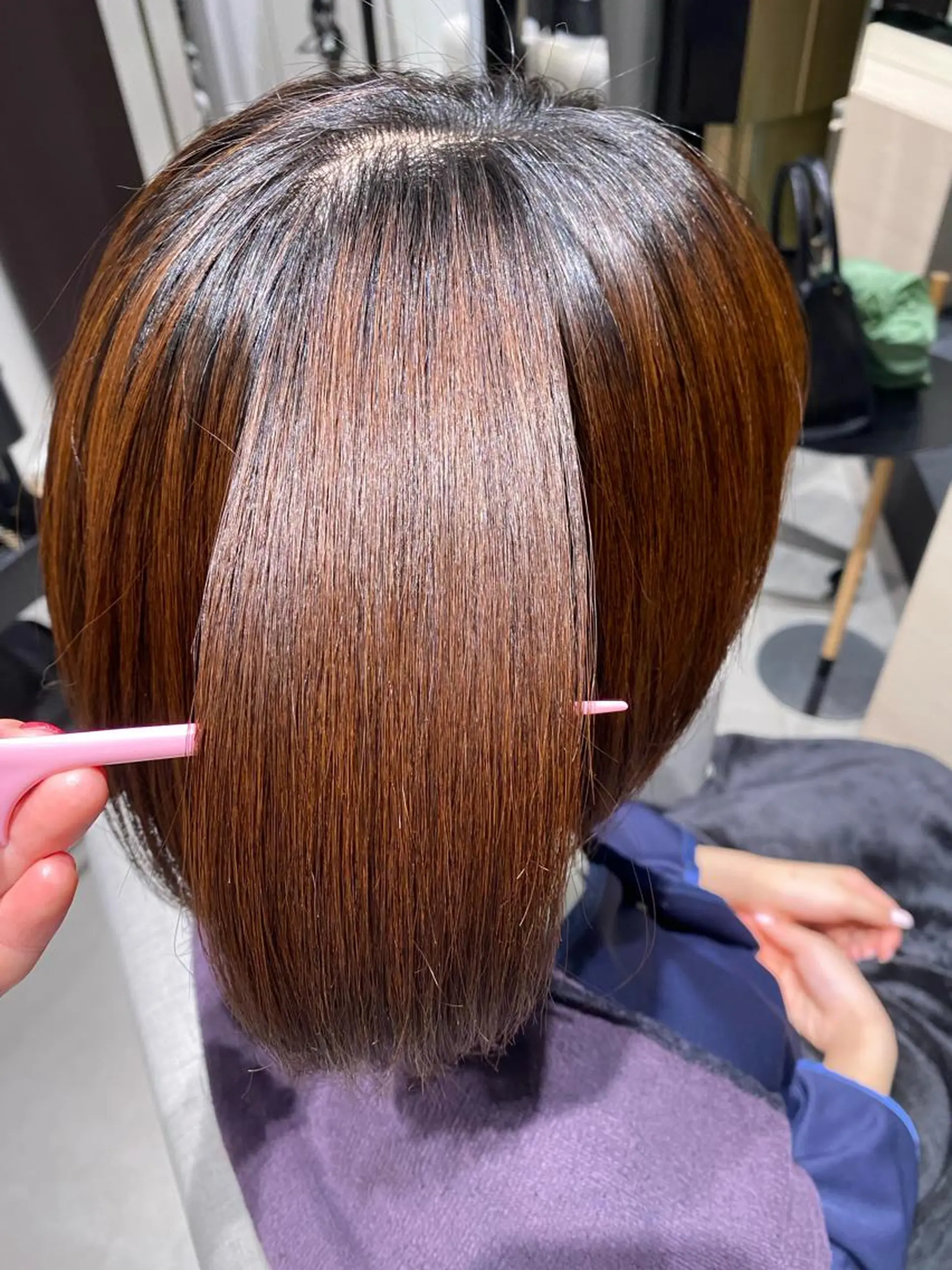 ショート パーマ 銀座/髪質改善/韓国 カラー🍓原田侑依のヘアスタイル