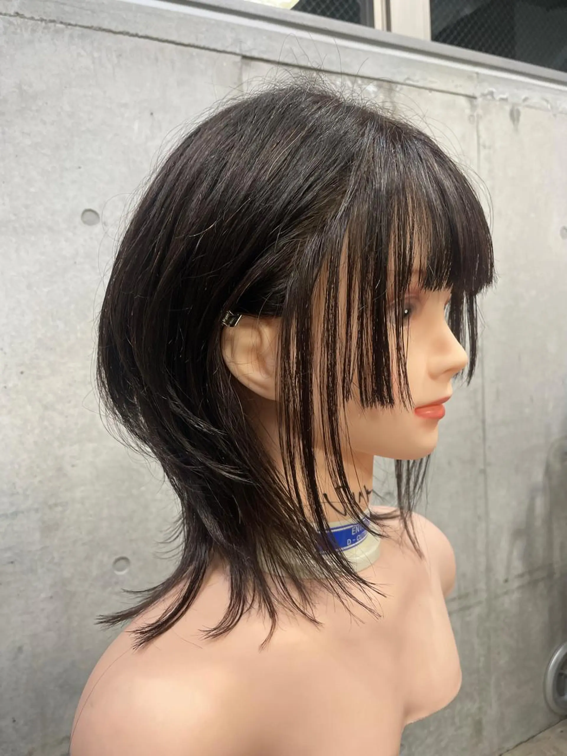 ミディアム 韓国リアルハッシュ レイヤーカットのヘアスタイル