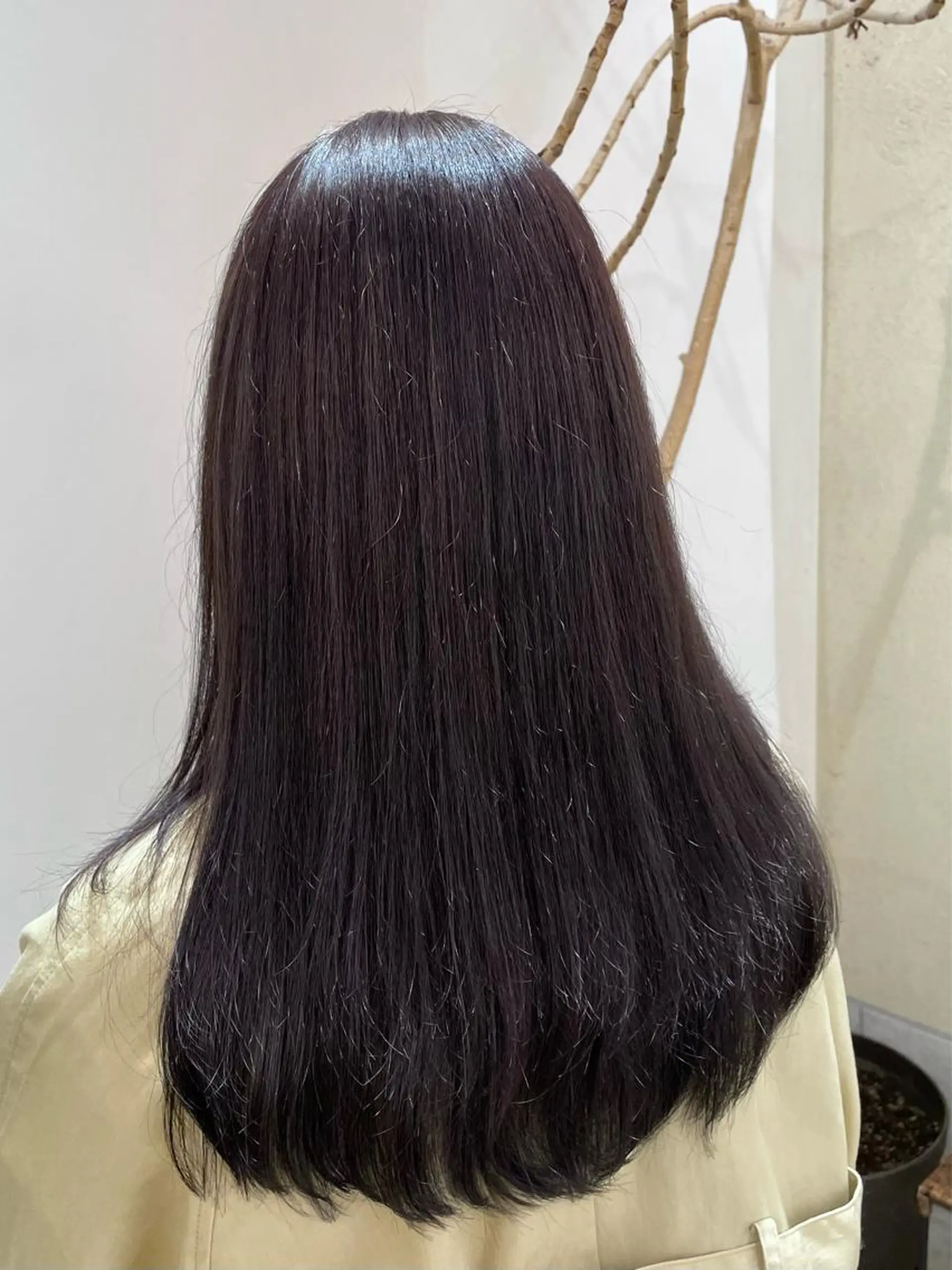 ロング アッシュ 塩谷 雪花のヘアスタイル