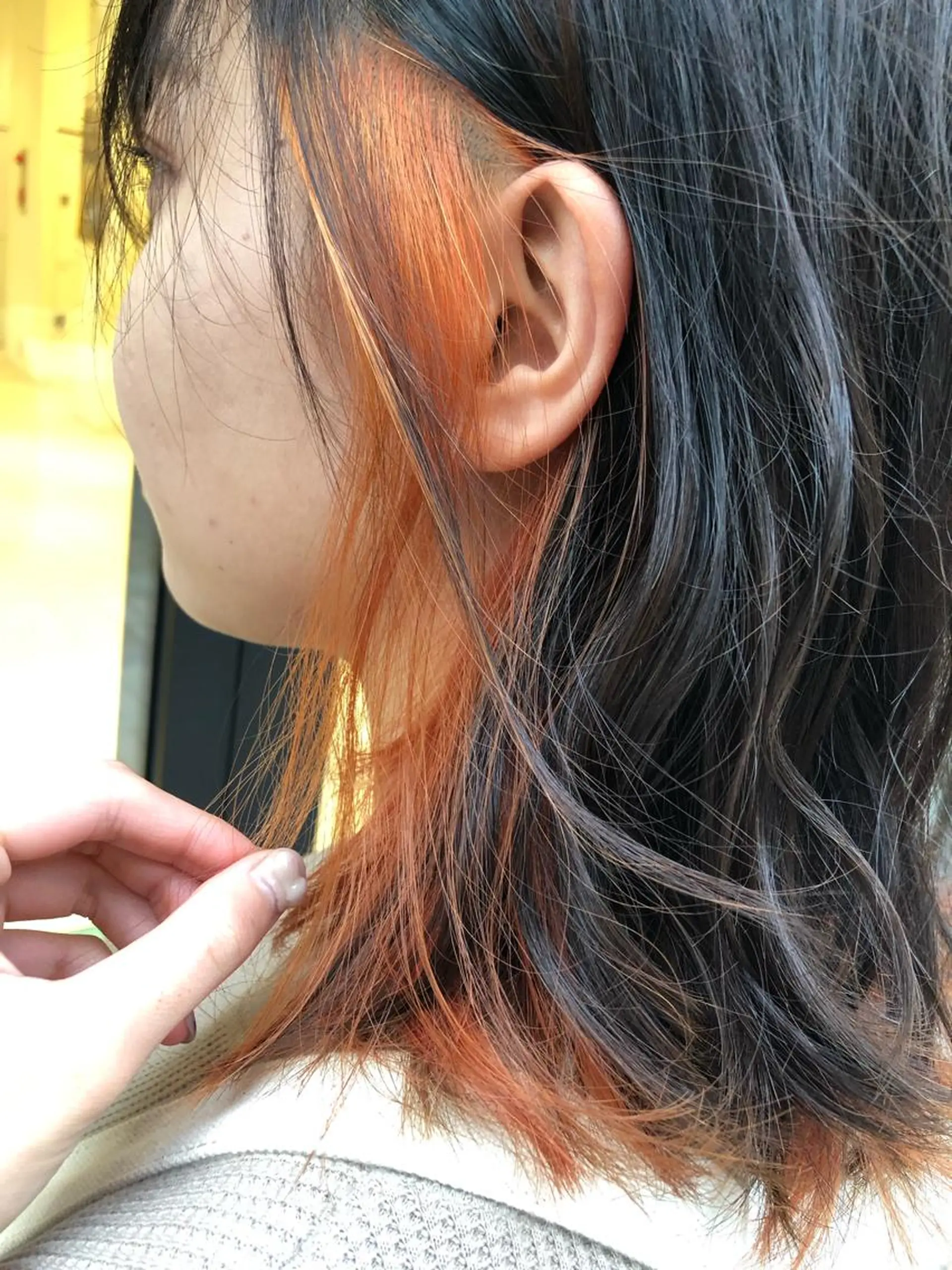 ミディアム カラー 樋渡 侑希のヘアスタイル